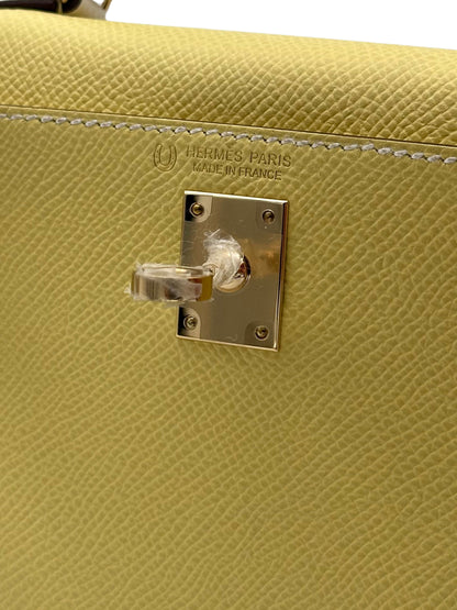 Hermès Kelly Mini HSS Epsom Jaune Poussin/Craie