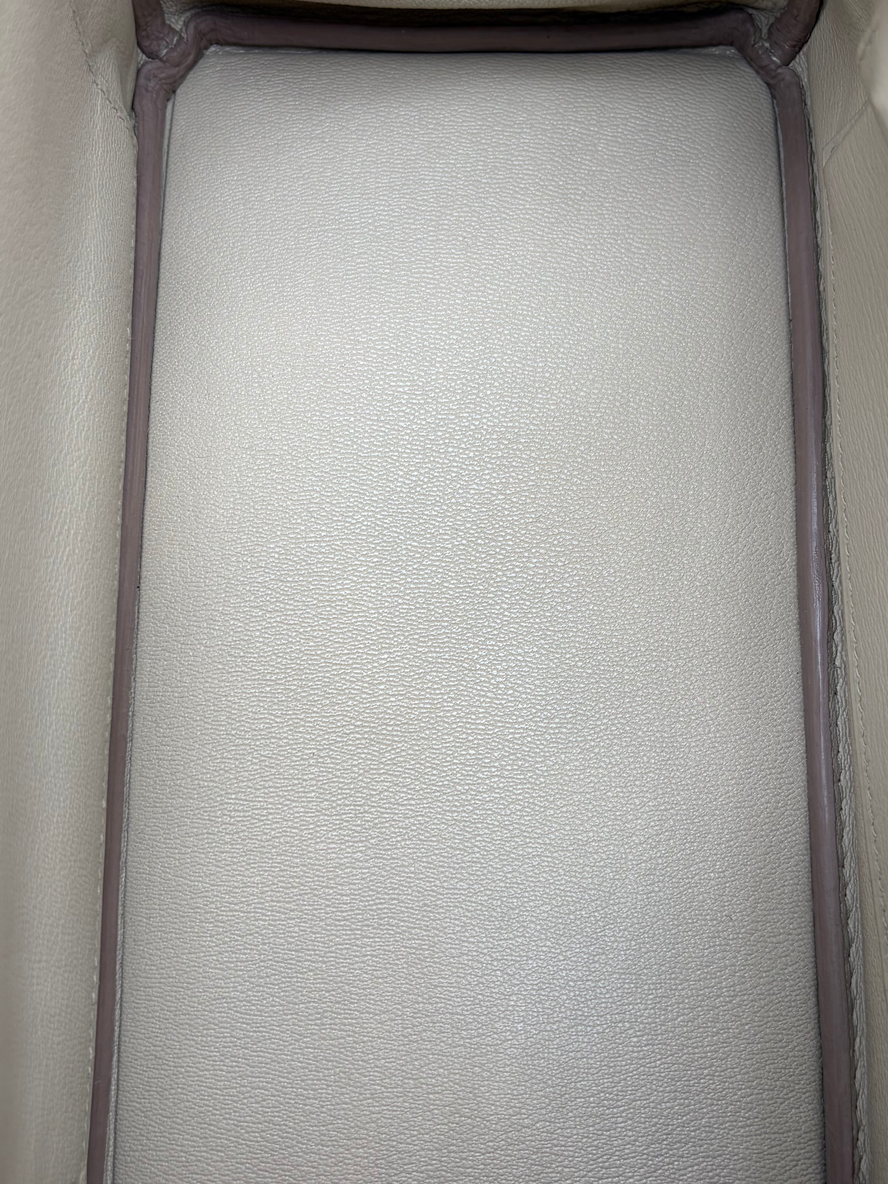 Hermès Birkin 25 Crocodile Porosus Beton Permabrass