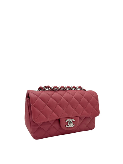 Chanel Classic Mini Rectangle Pink Lambskin