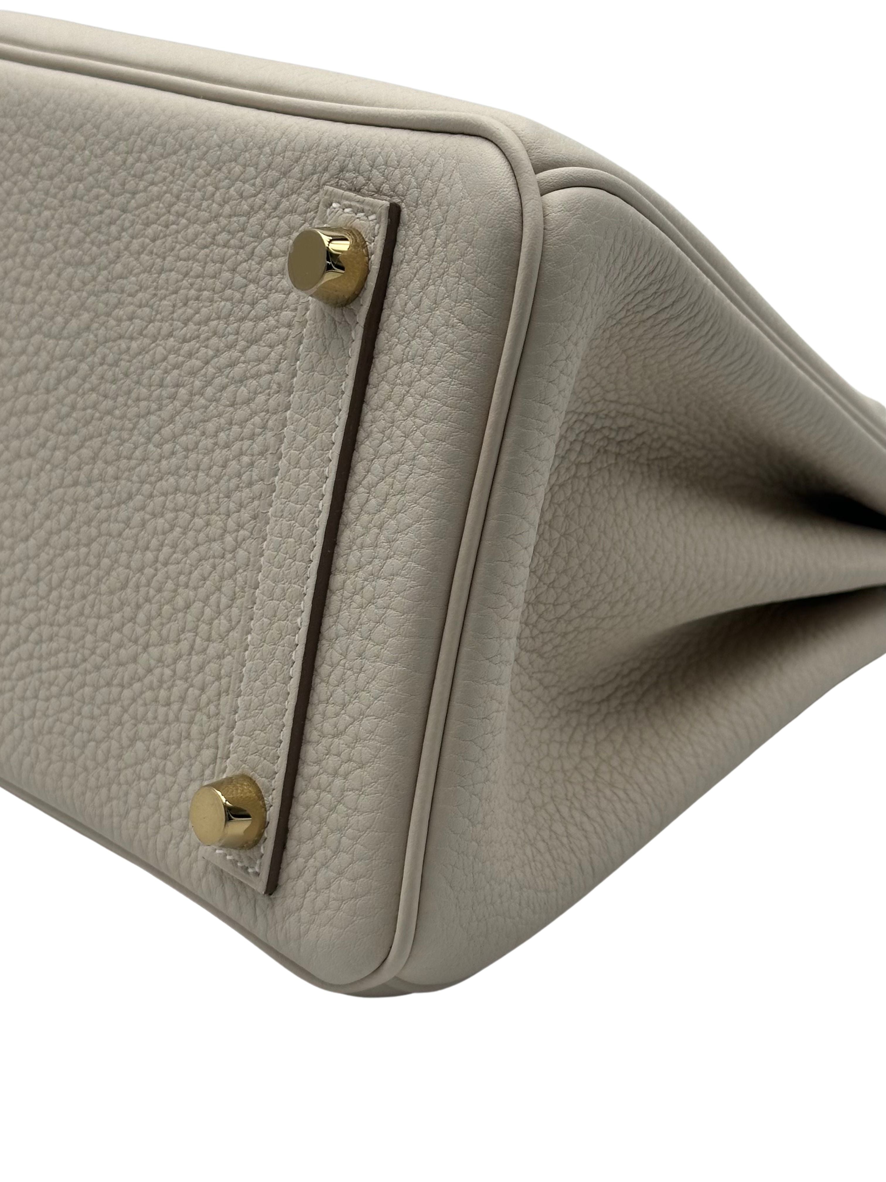 Hermès Birkin 25 Togo Craie Herrajes dorados
