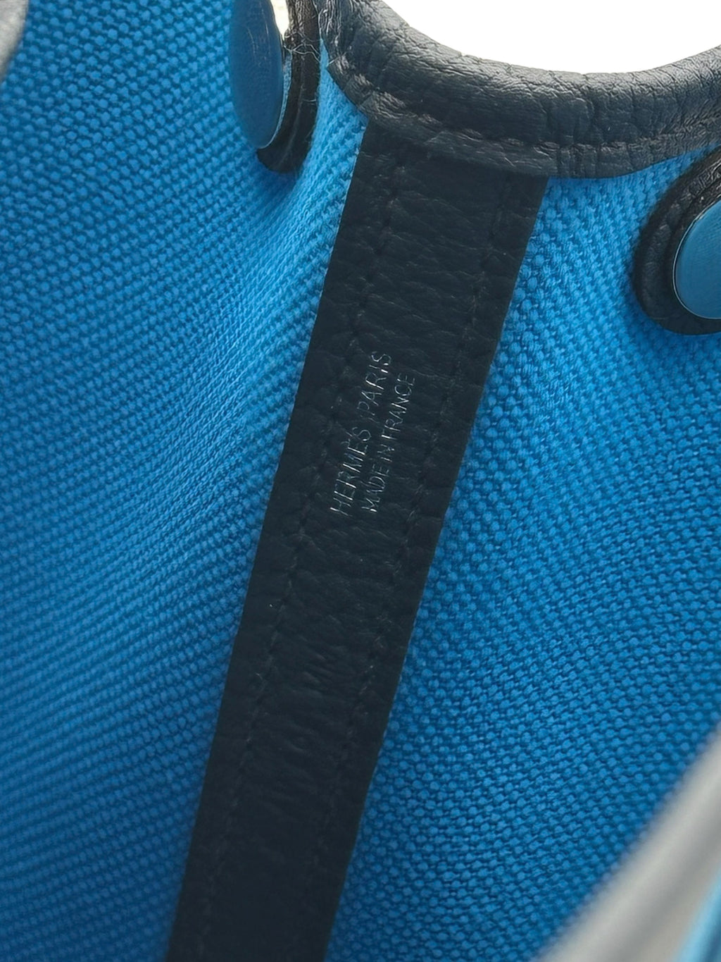 Hermès Garden Party 30 Toile Militaire / Negonda Blue Riviera