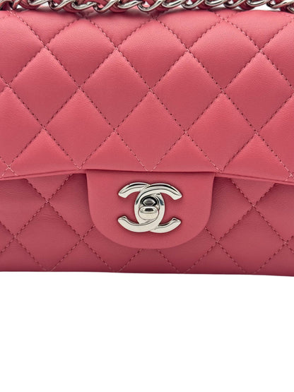 Chanel Classic Mini Rectangle Pink Lambskin