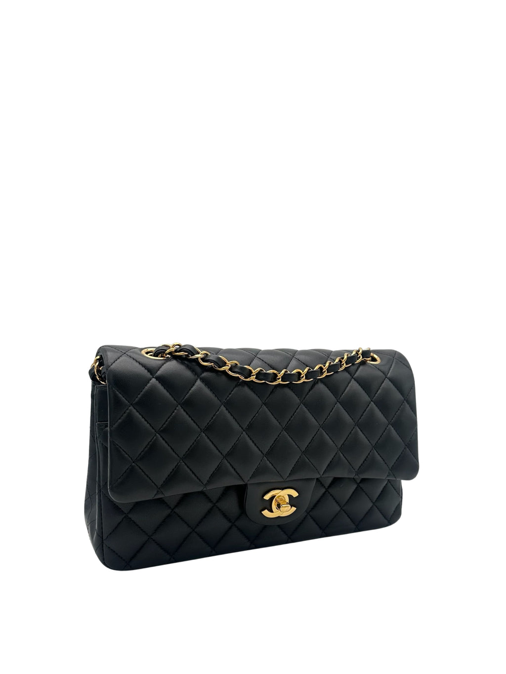 Chanel Classic Medium Black Lambskin