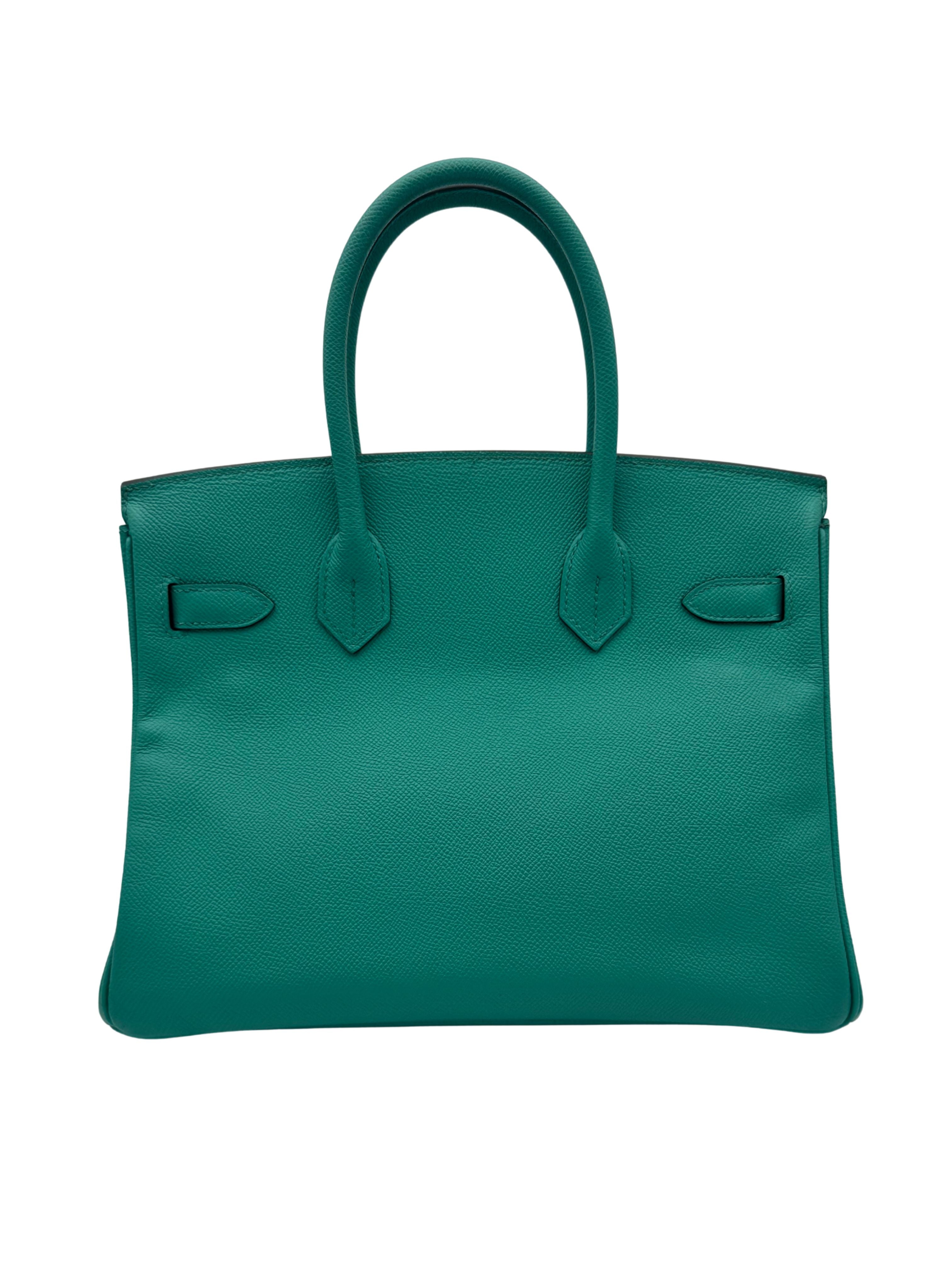 Hermès Birkin 30 Epsom Vert Verone Gold Hardware