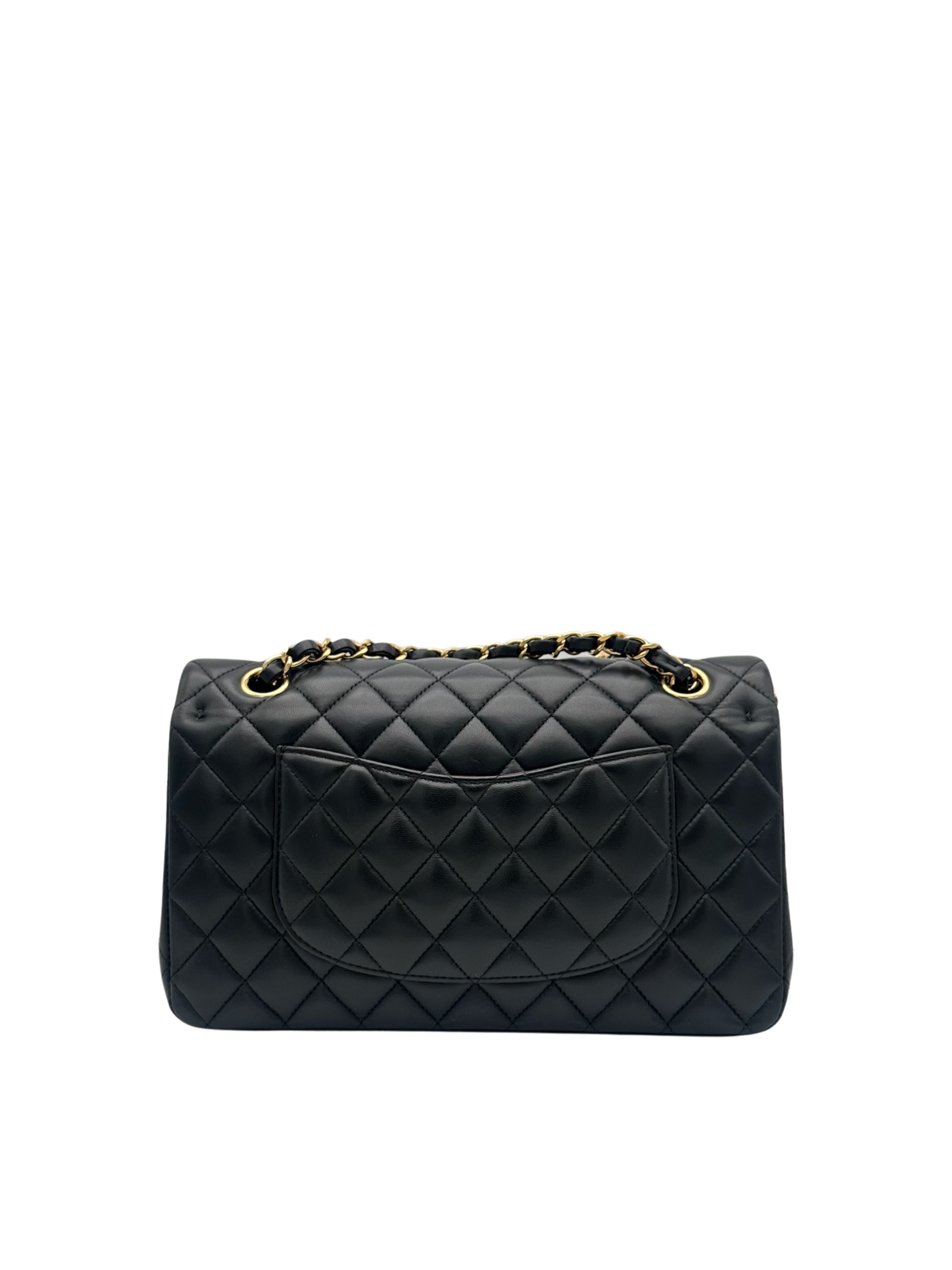 Chanel Classic Medium Black Lambskin
