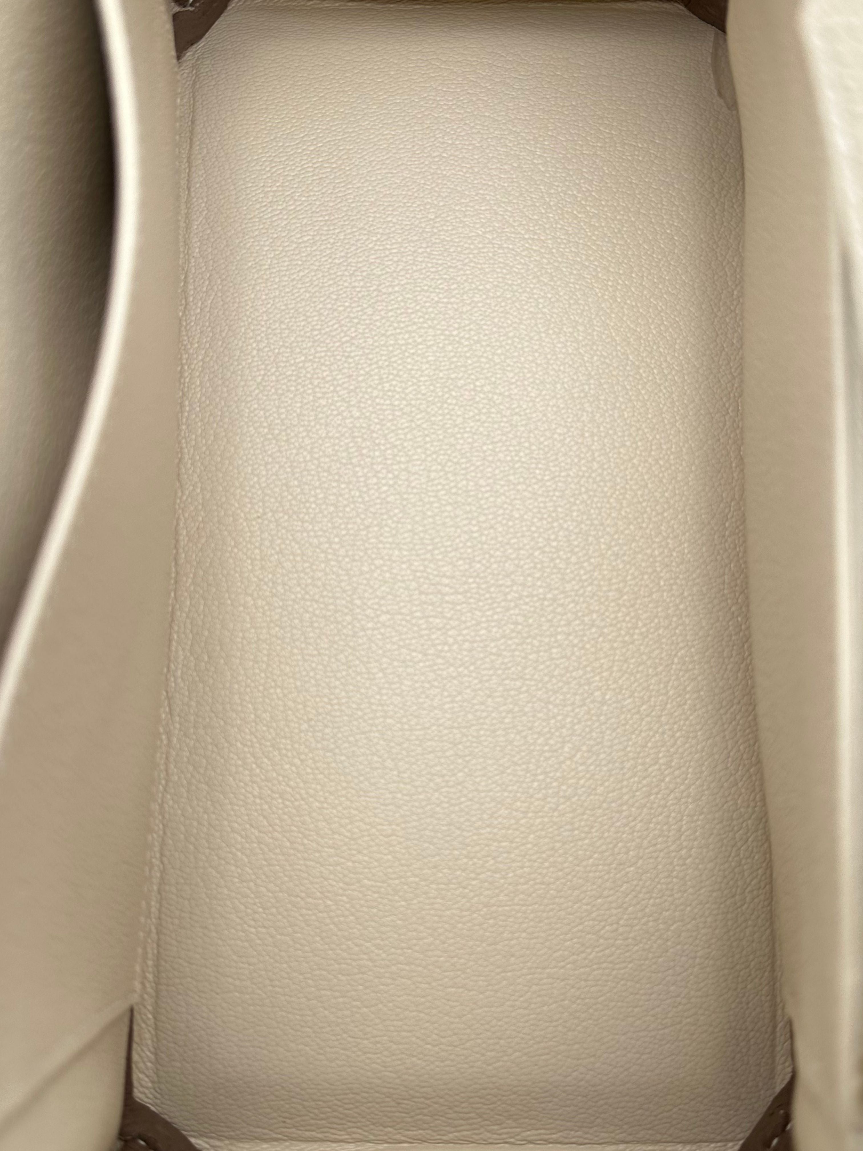 Hermès Birkin 25 Togo Craie Herrajes dorados