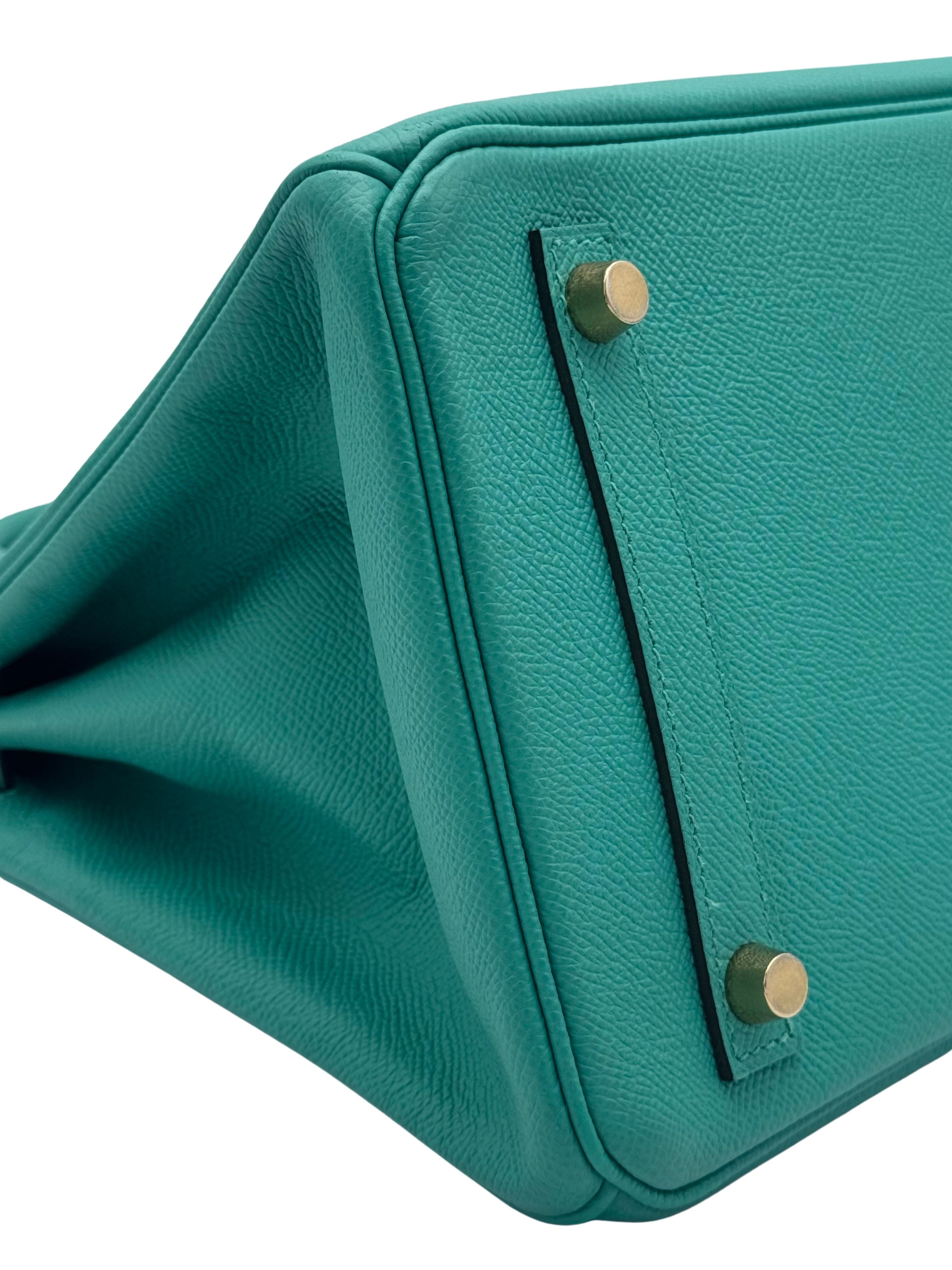Hermès Birkin 30 Epsom Vert Verone Gold Hardware