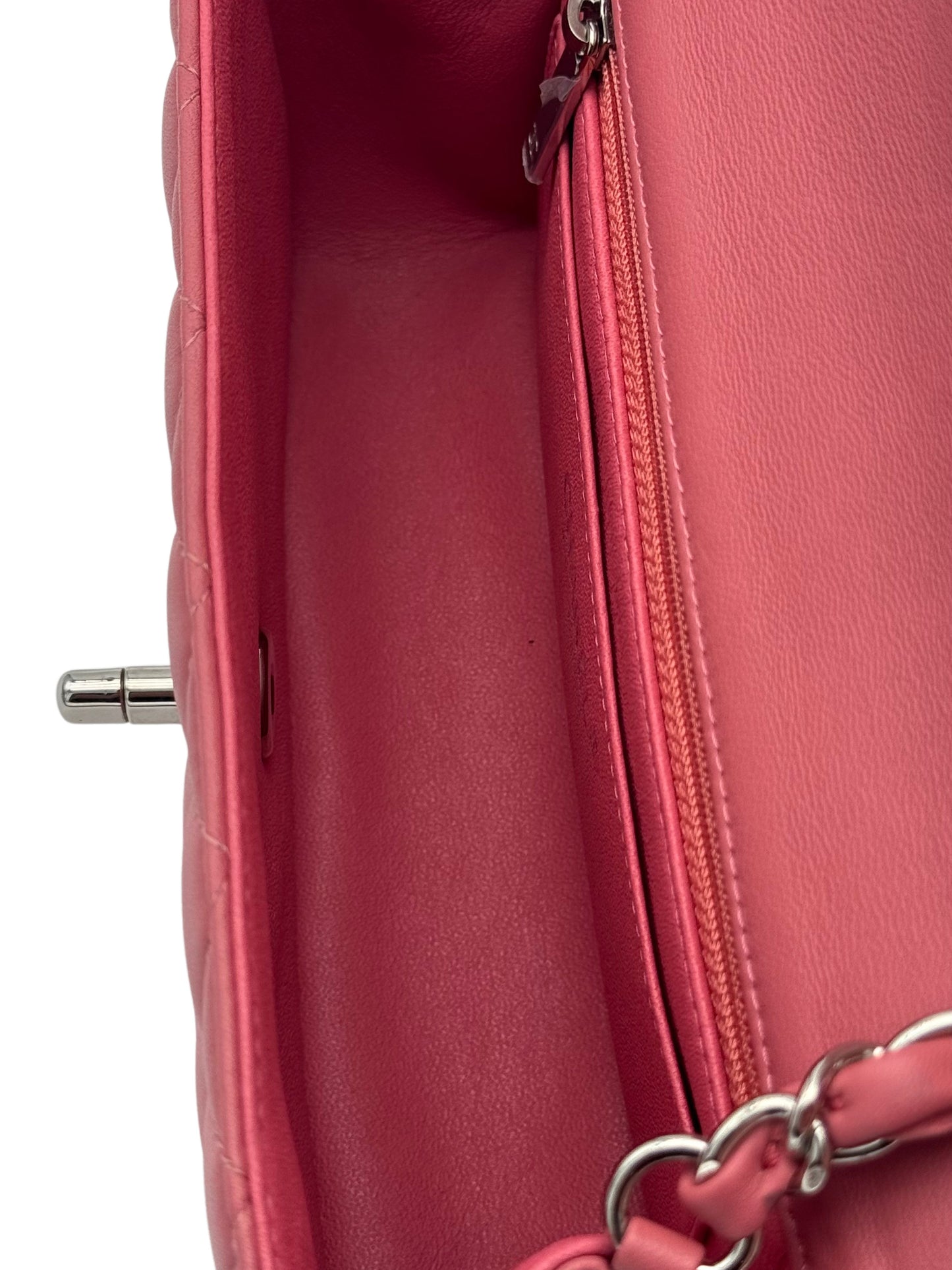 Chanel Classic Mini Rectangle Pink Lambskin