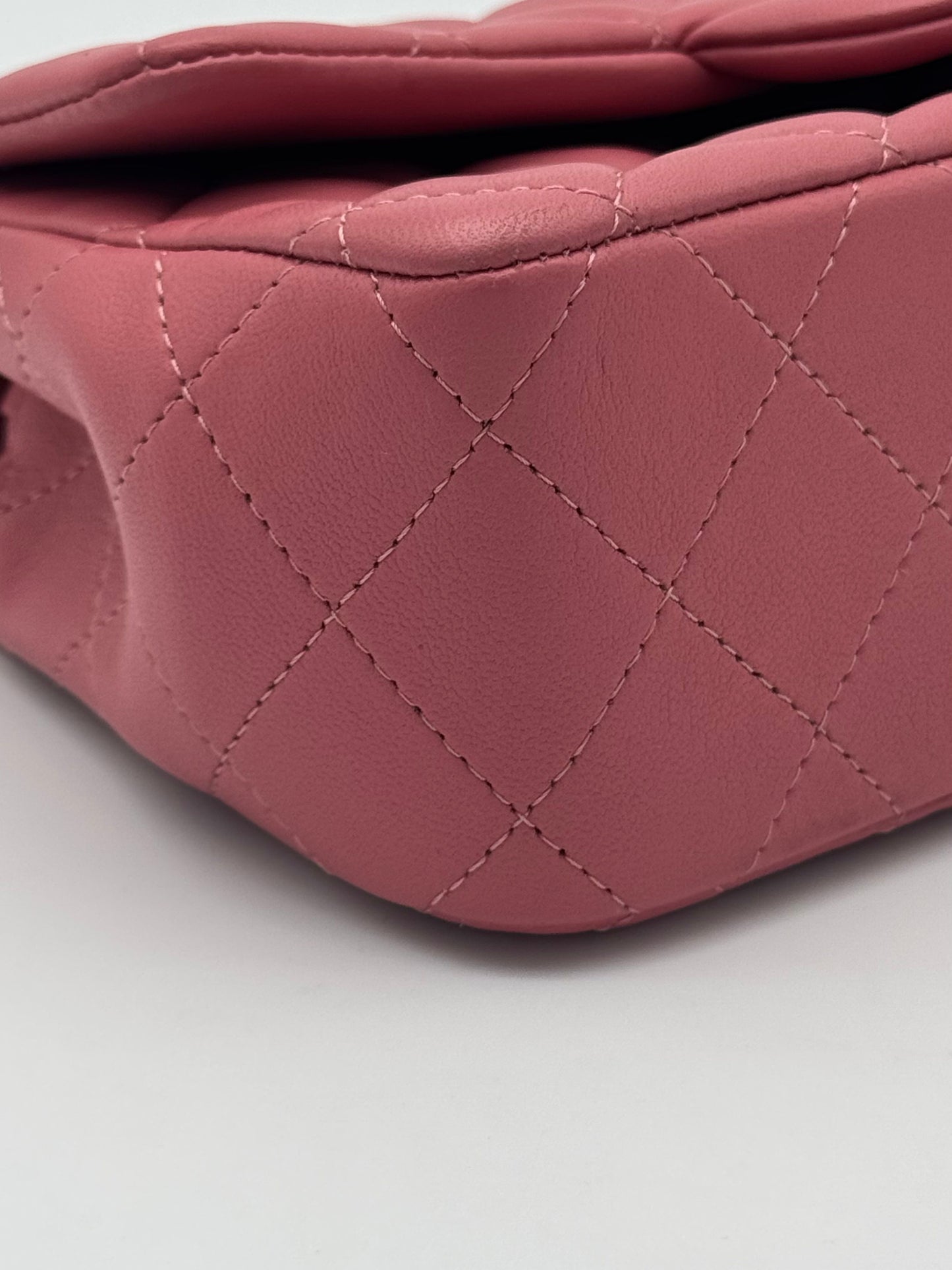 Chanel Classic Mini Rectangle Pink Lambskin