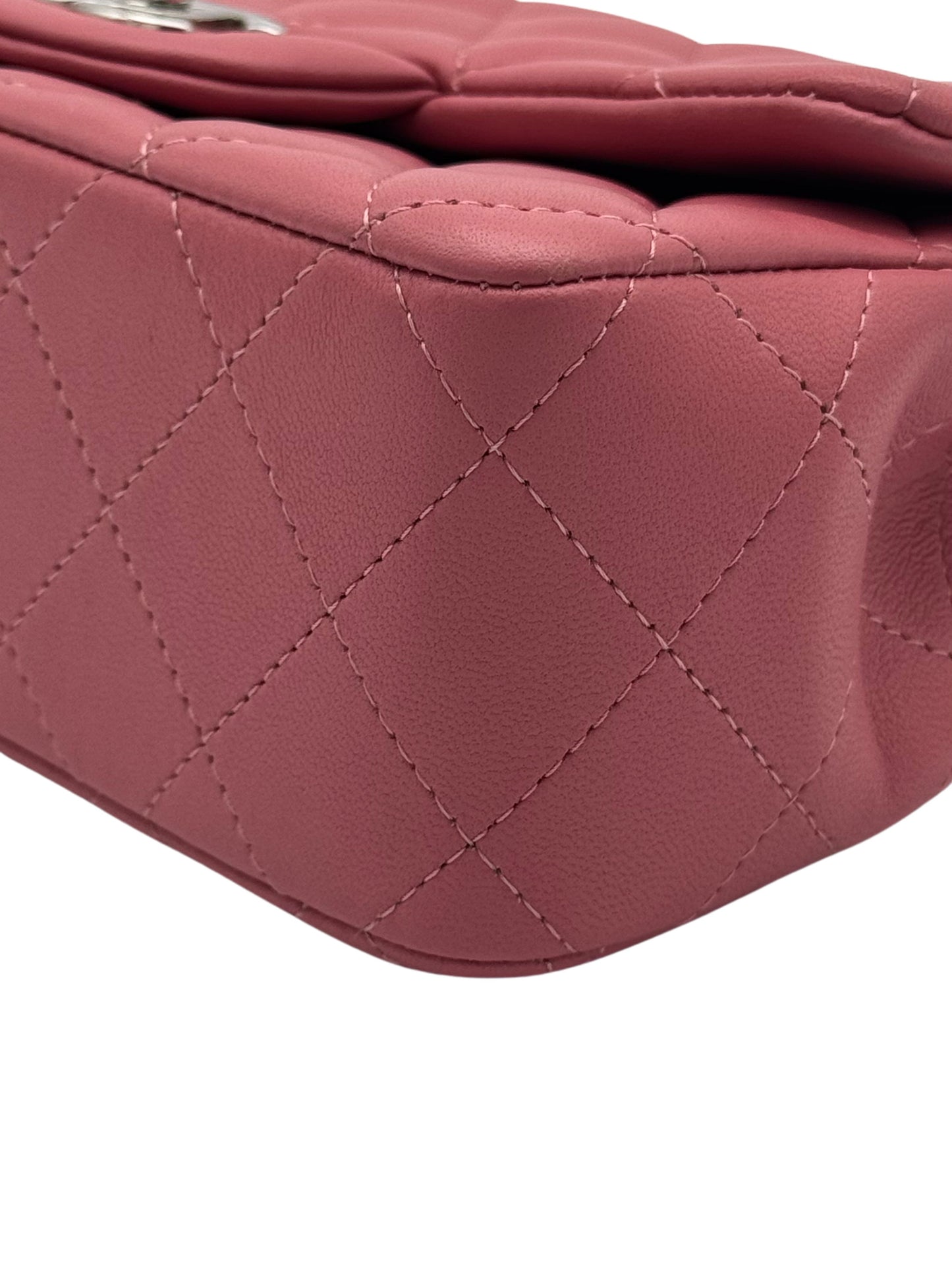 Chanel Classic Mini Rectangle Pink Lambskin