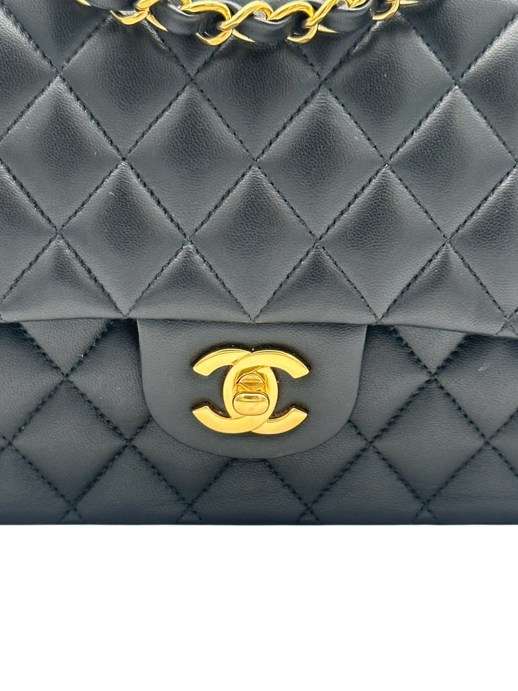 Chanel Classic Medium Black Lambskin
