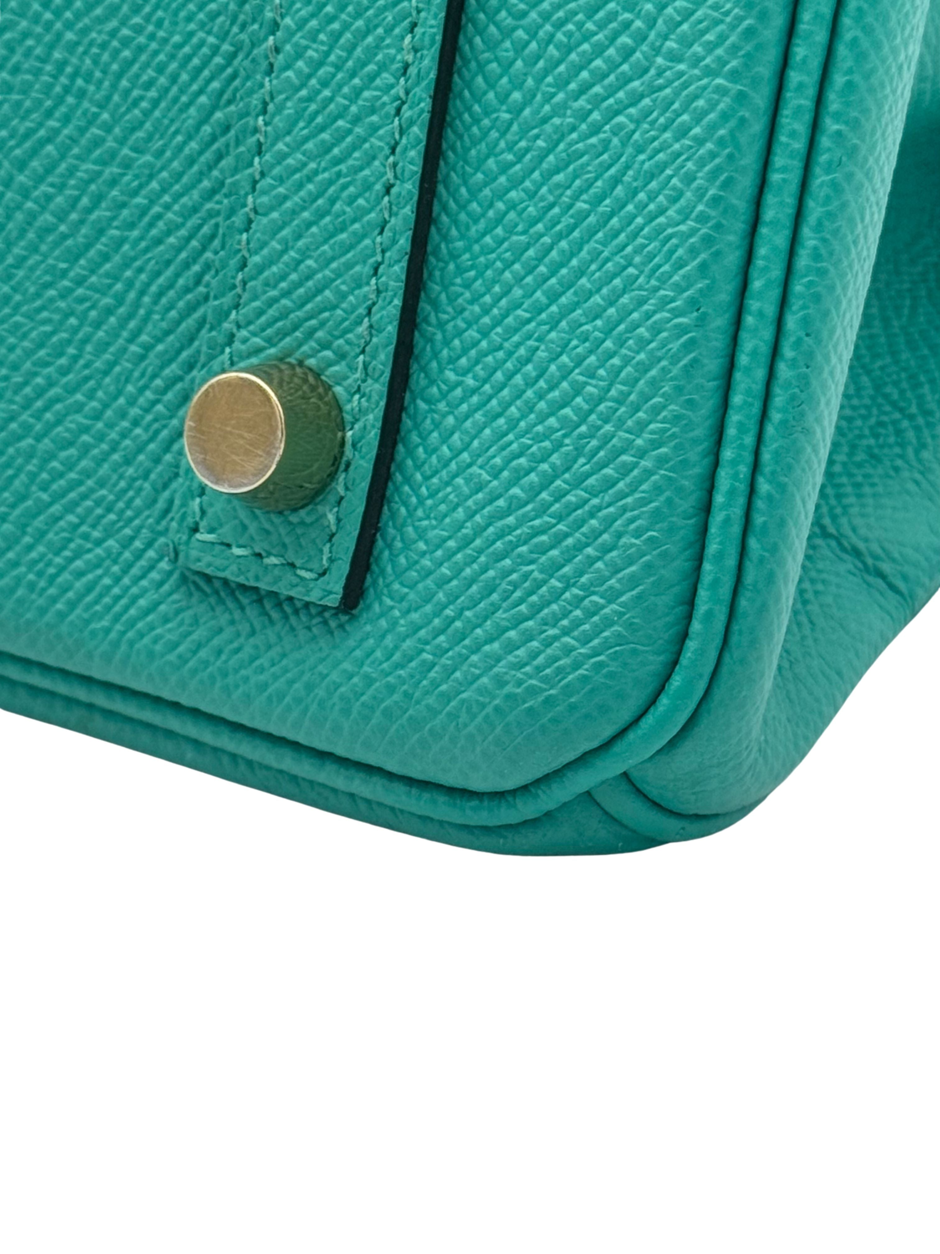 Hermès Birkin 30 Epsom Vert Verone Gold Hardware