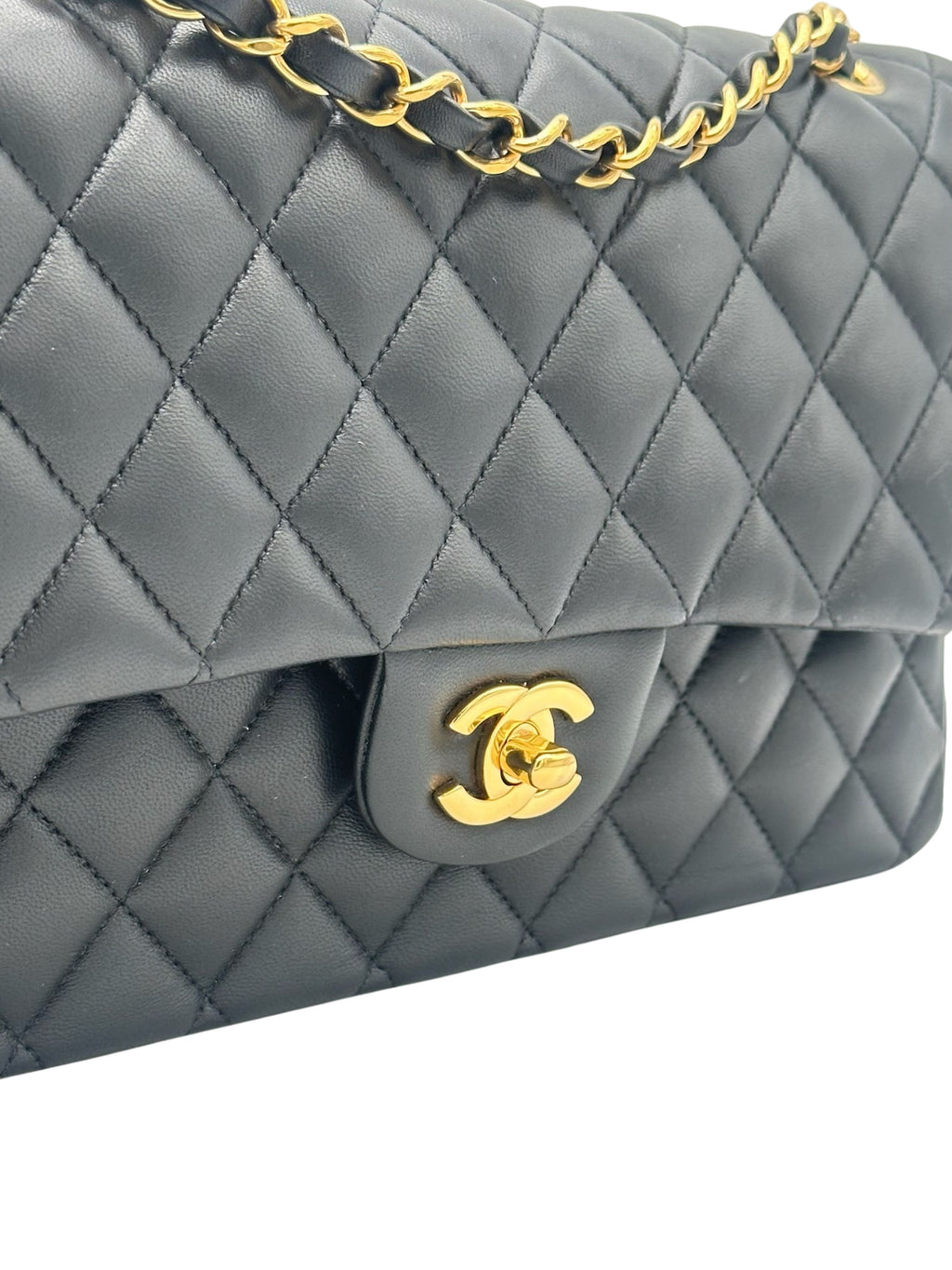 Chanel Classic Medium Black Lambskin