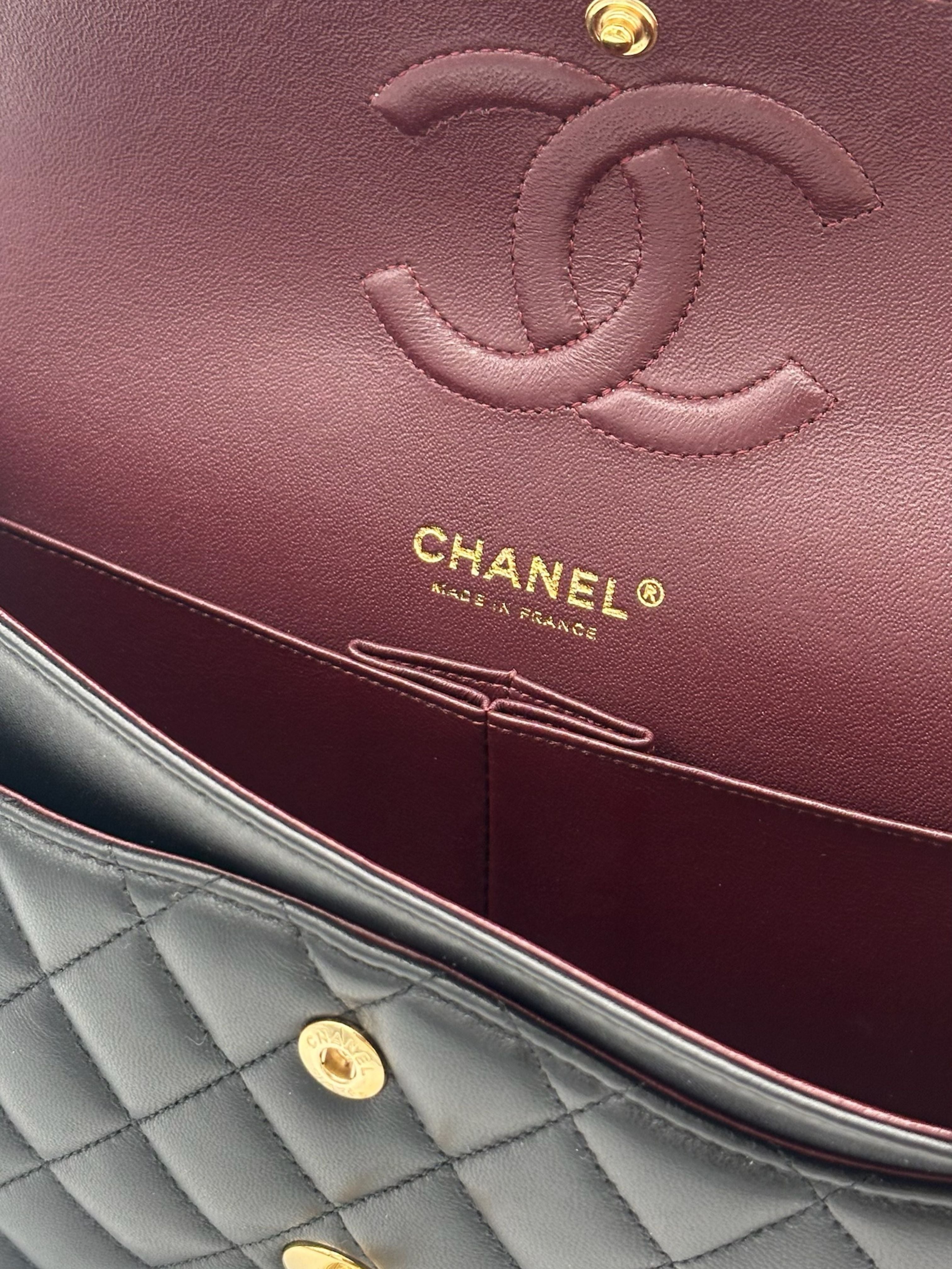 Chanel Classic Medium Black Lambskin