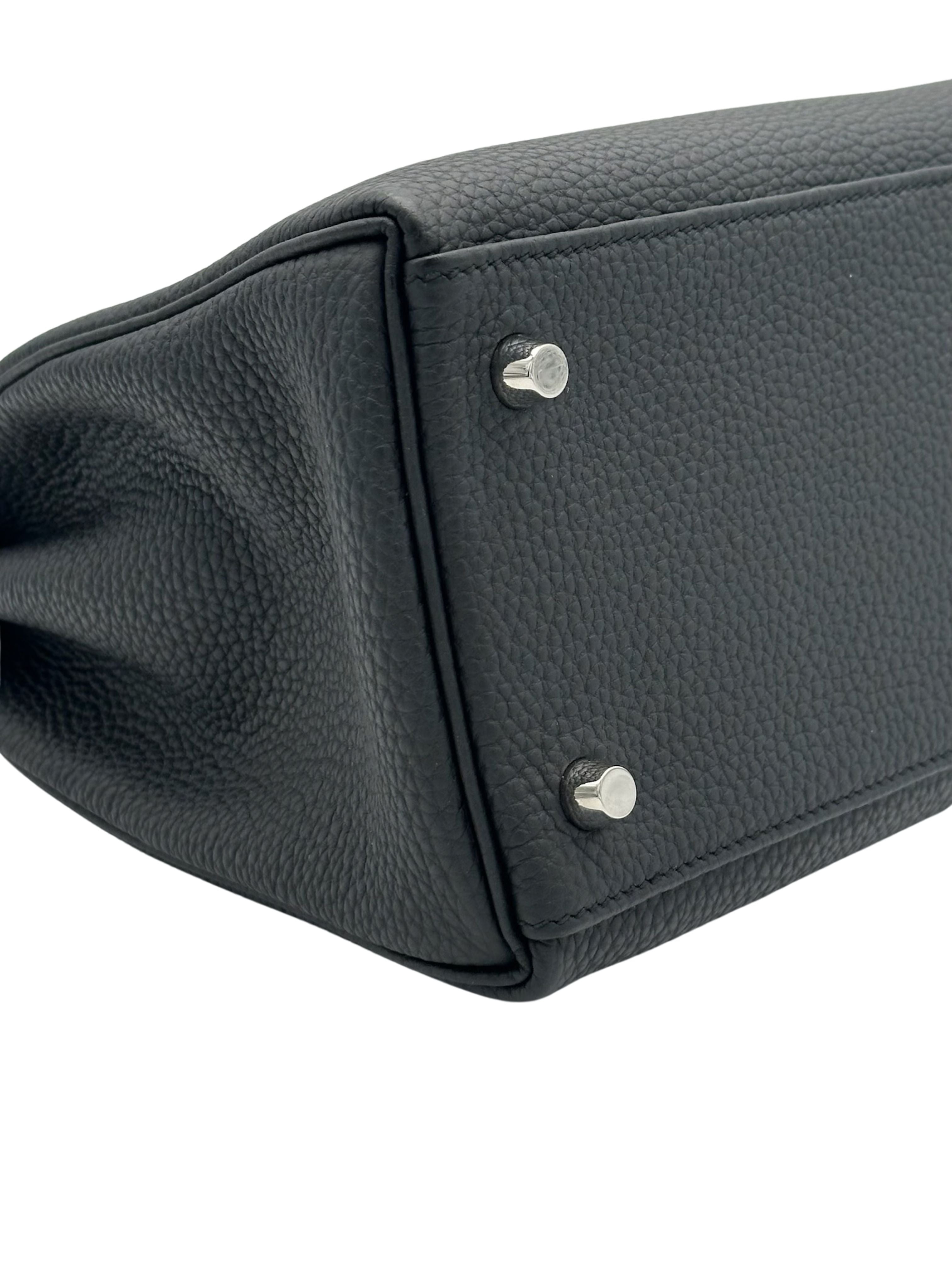 Hermès Kelly 32 Togo Black Palladium Hardware