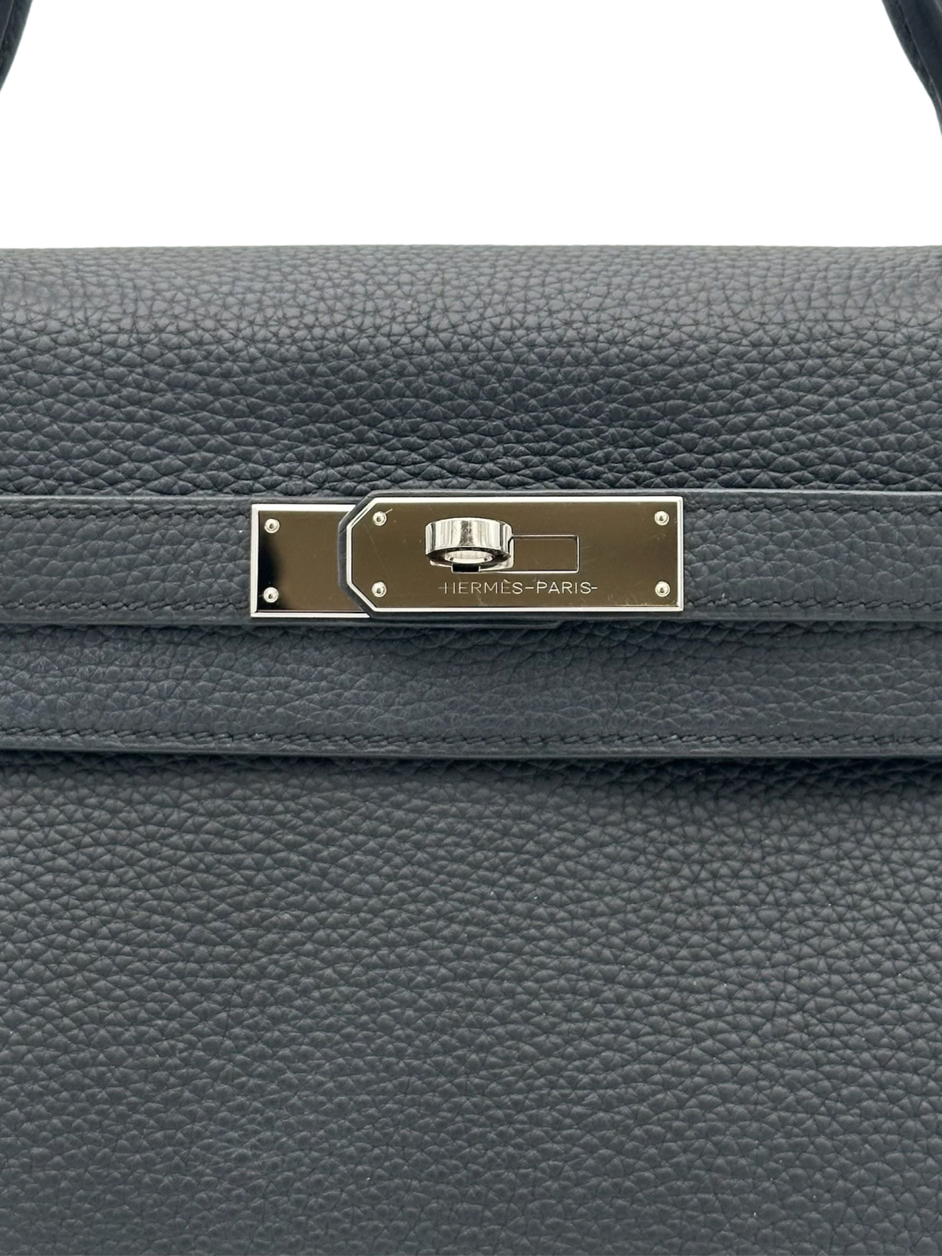 Hermès Kelly 32 Togo Black Palladium Hardware