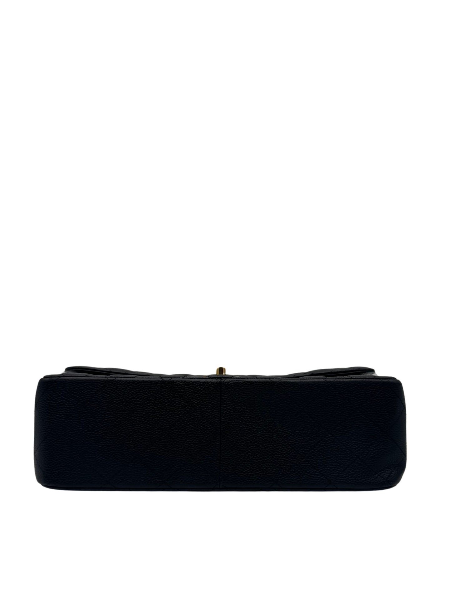 Chanel Classic Jumbo Black Caviar Leather