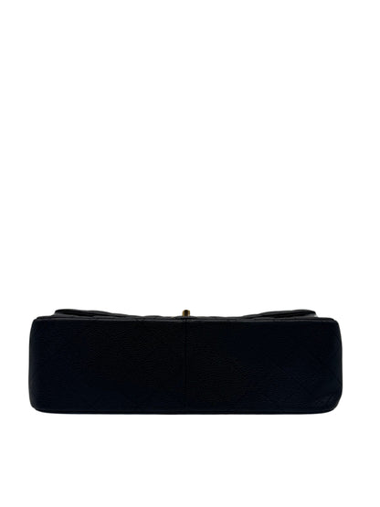 Chanel Classic Jumbo Black Caviar Leather