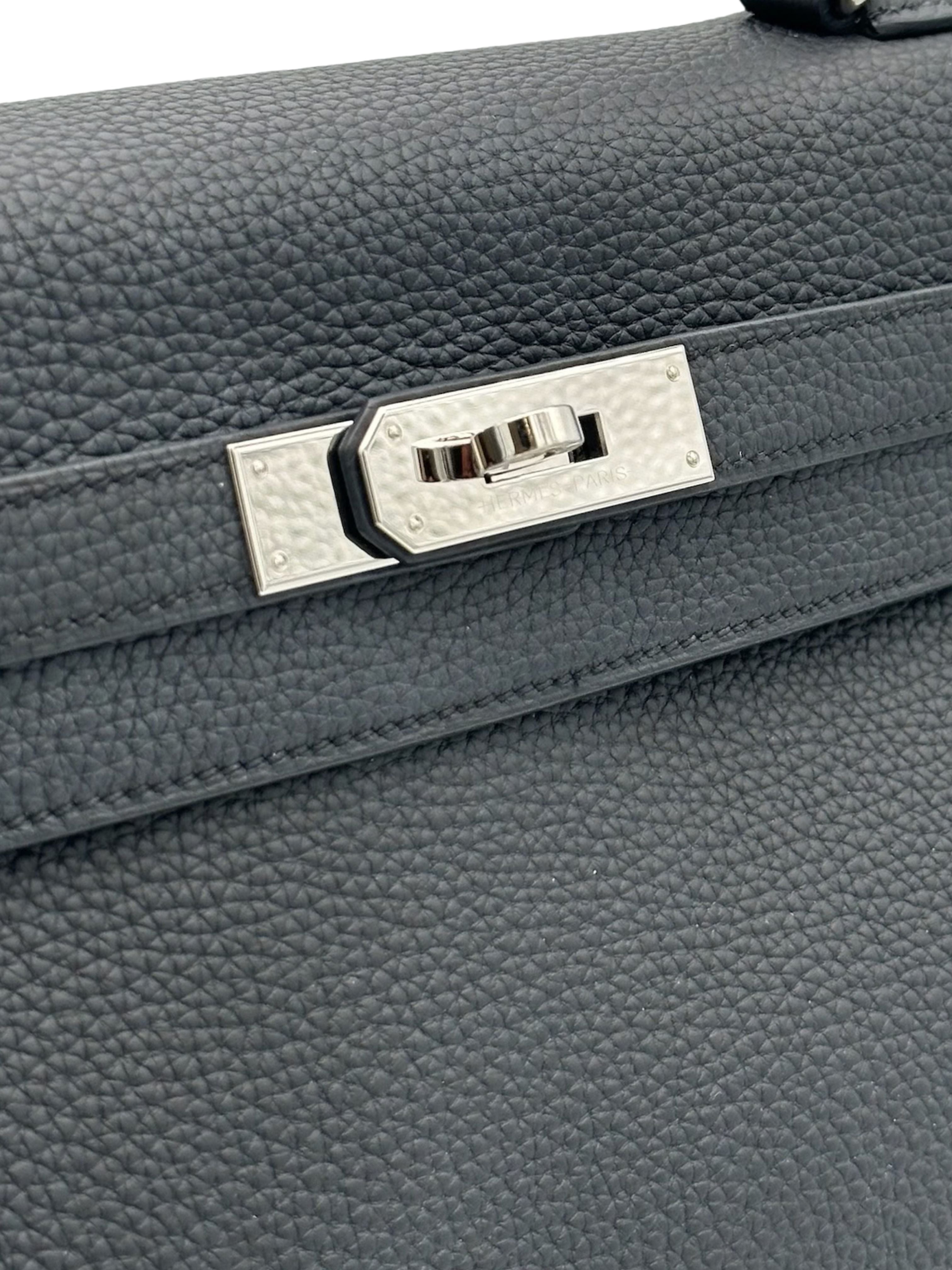 Hermès Kelly 32 Togo Black Palladium Hardware