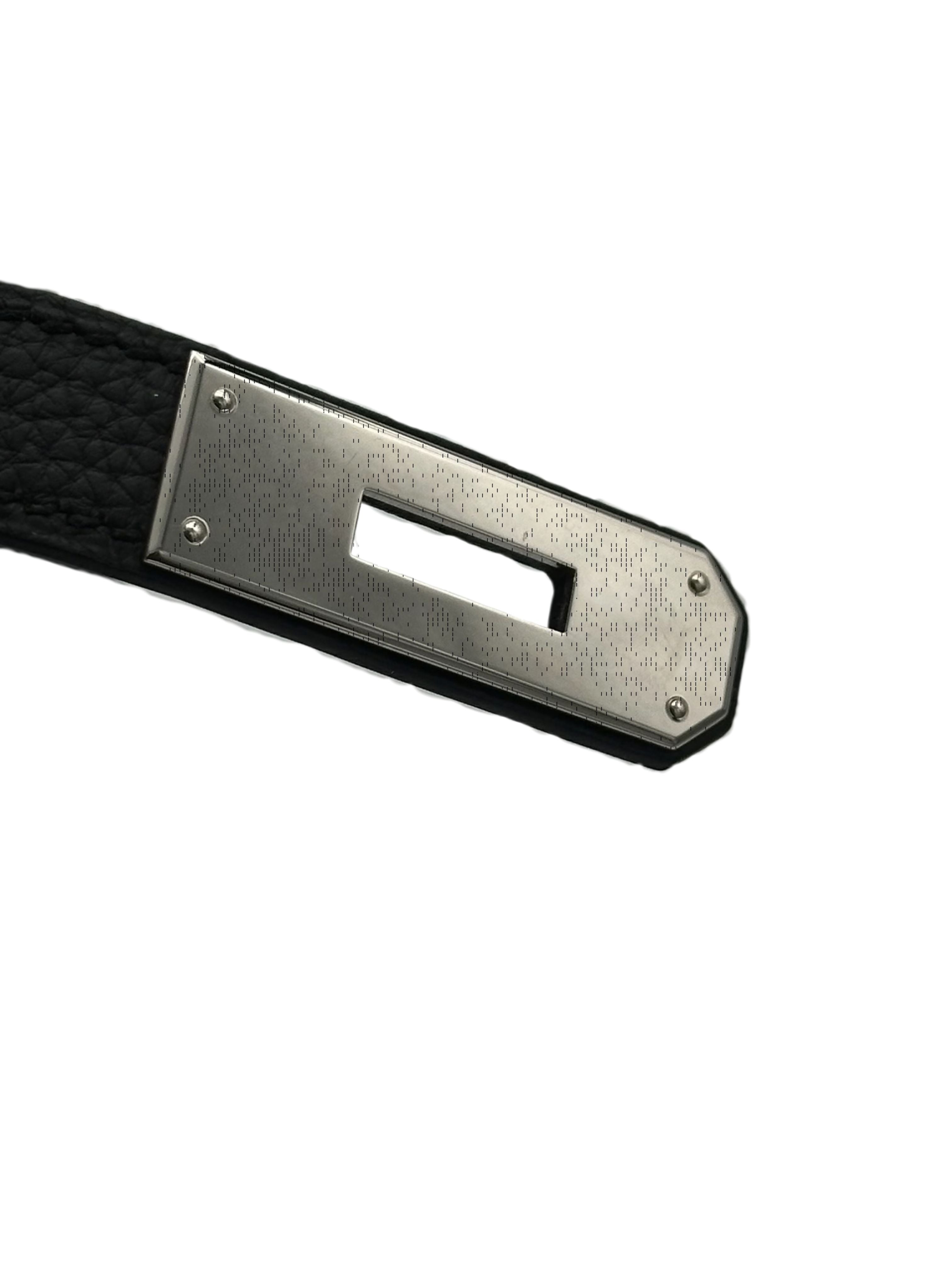 Hermès Kelly 32 Togo Black Palladium Hardware