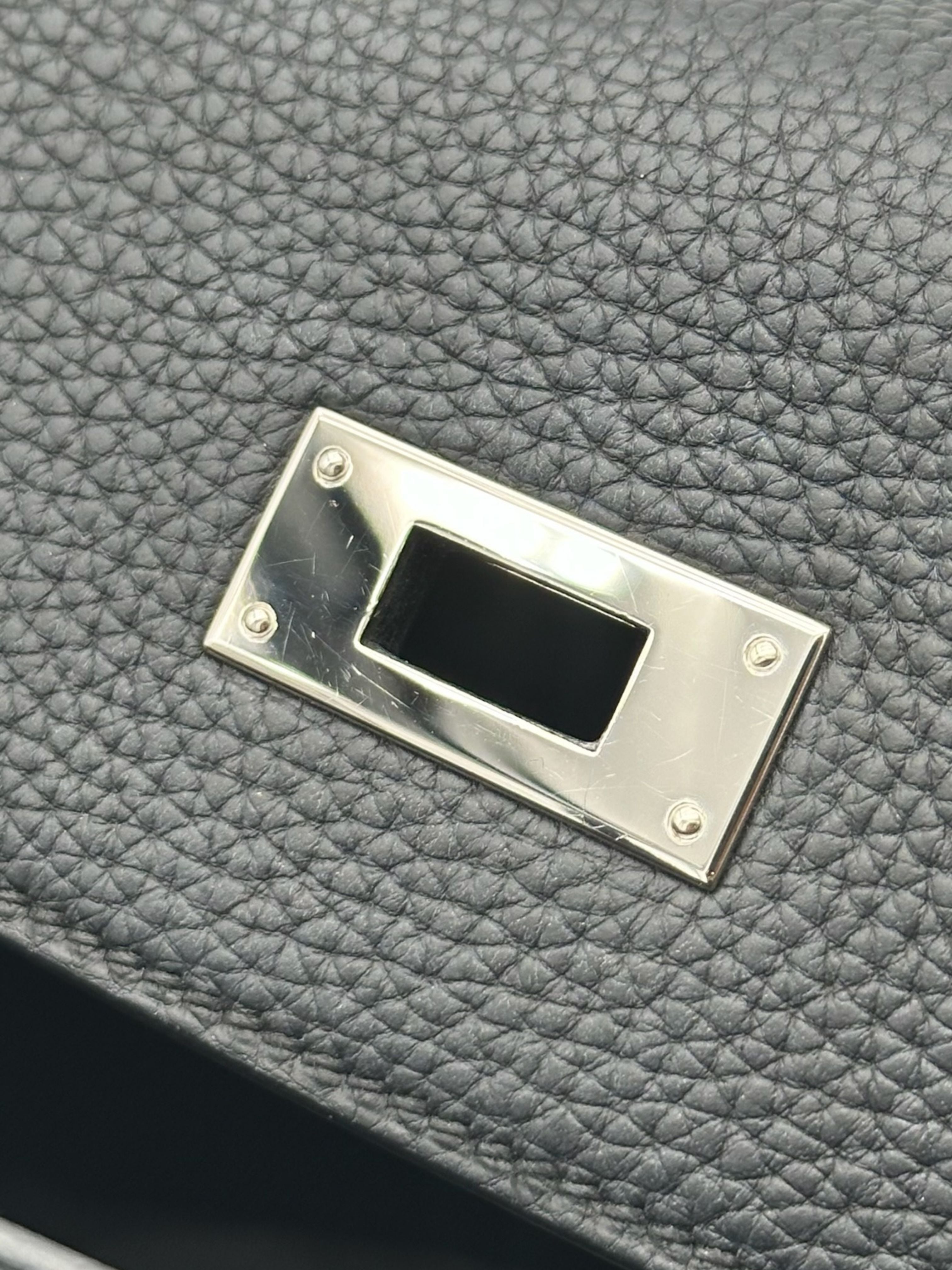 Hermès Kelly 32 Togo Black Palladium Hardware