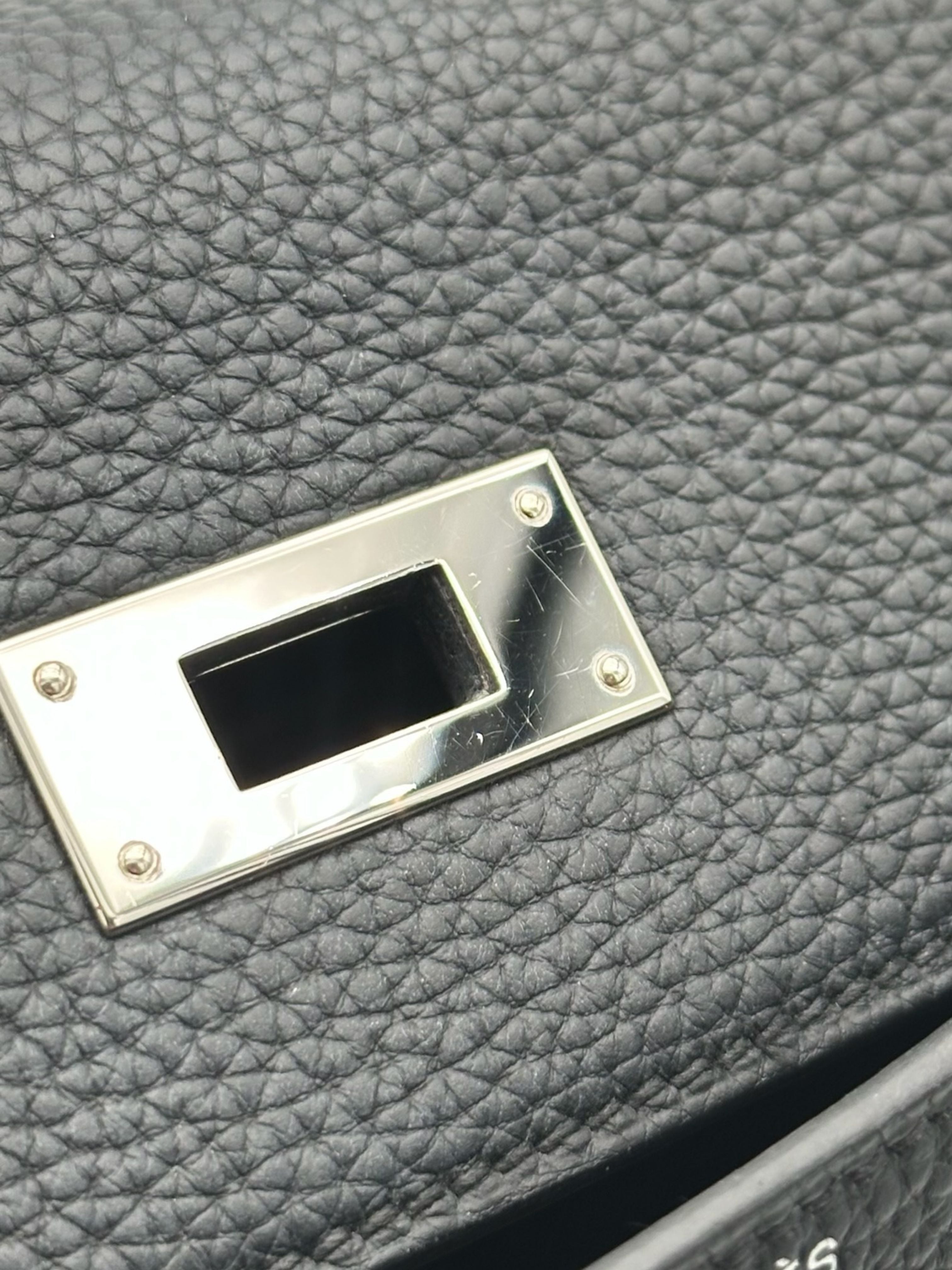 Hermès Kelly 32 Togo Black Palladium Hardware