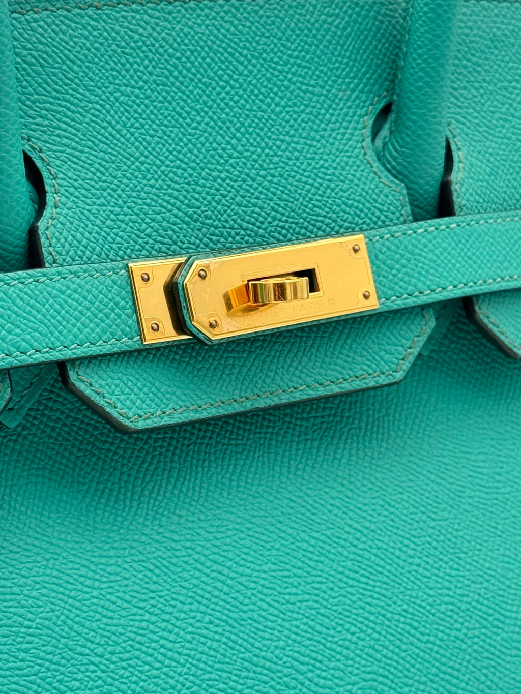 Hermès Birkin 30 Epsom Vert Verone Gold Hardware