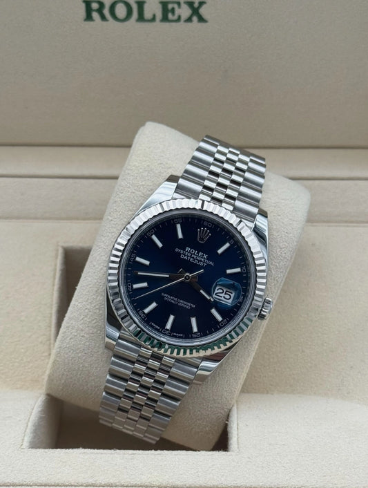 Buy watch Rolex Datejust 41 mm blue dial - reloj Rolex Datejust acero esfera azul en Marbella.