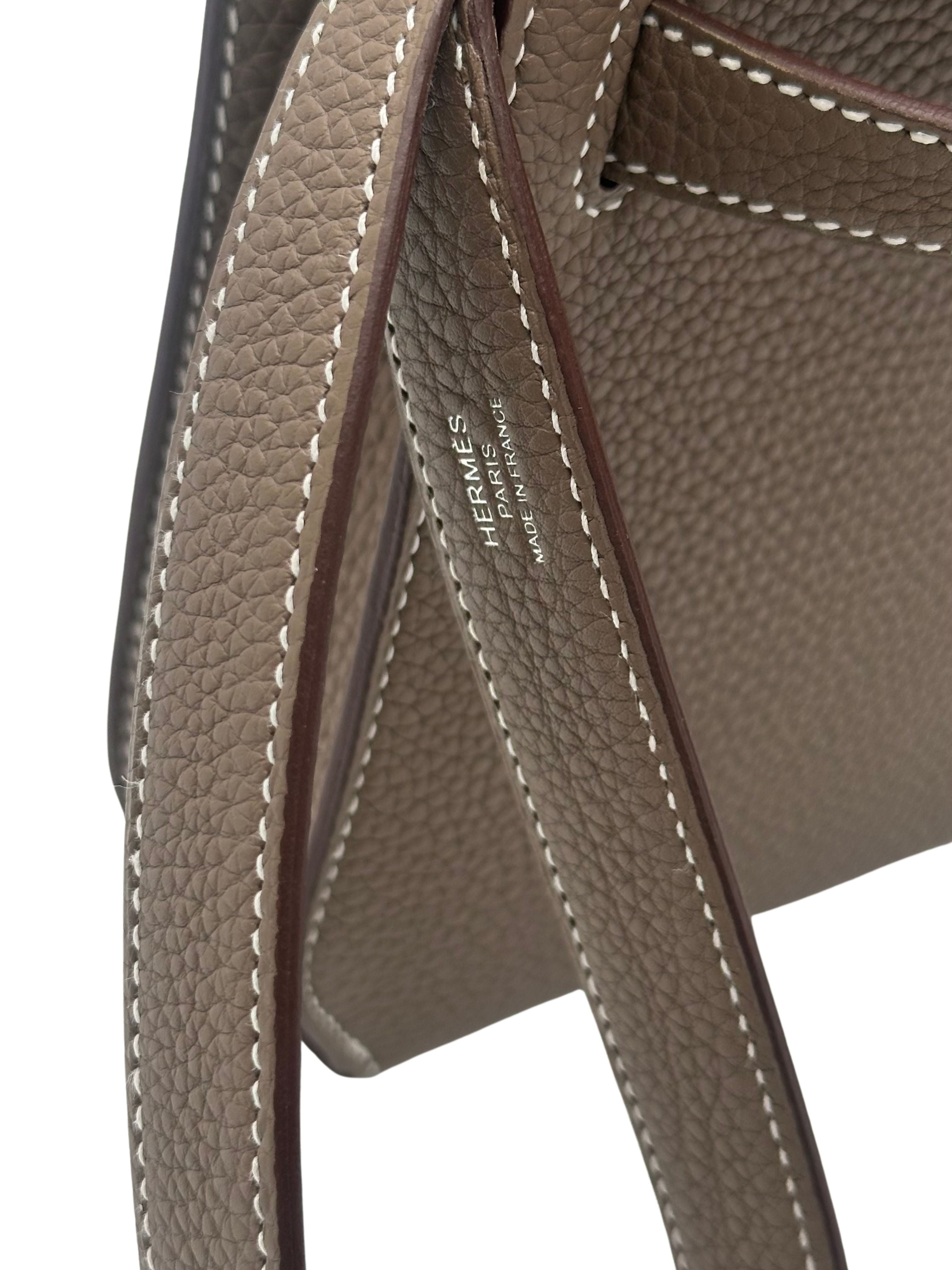 Hermès Kelly Dépêches 25 Togo Etoupe Herrajes paladio