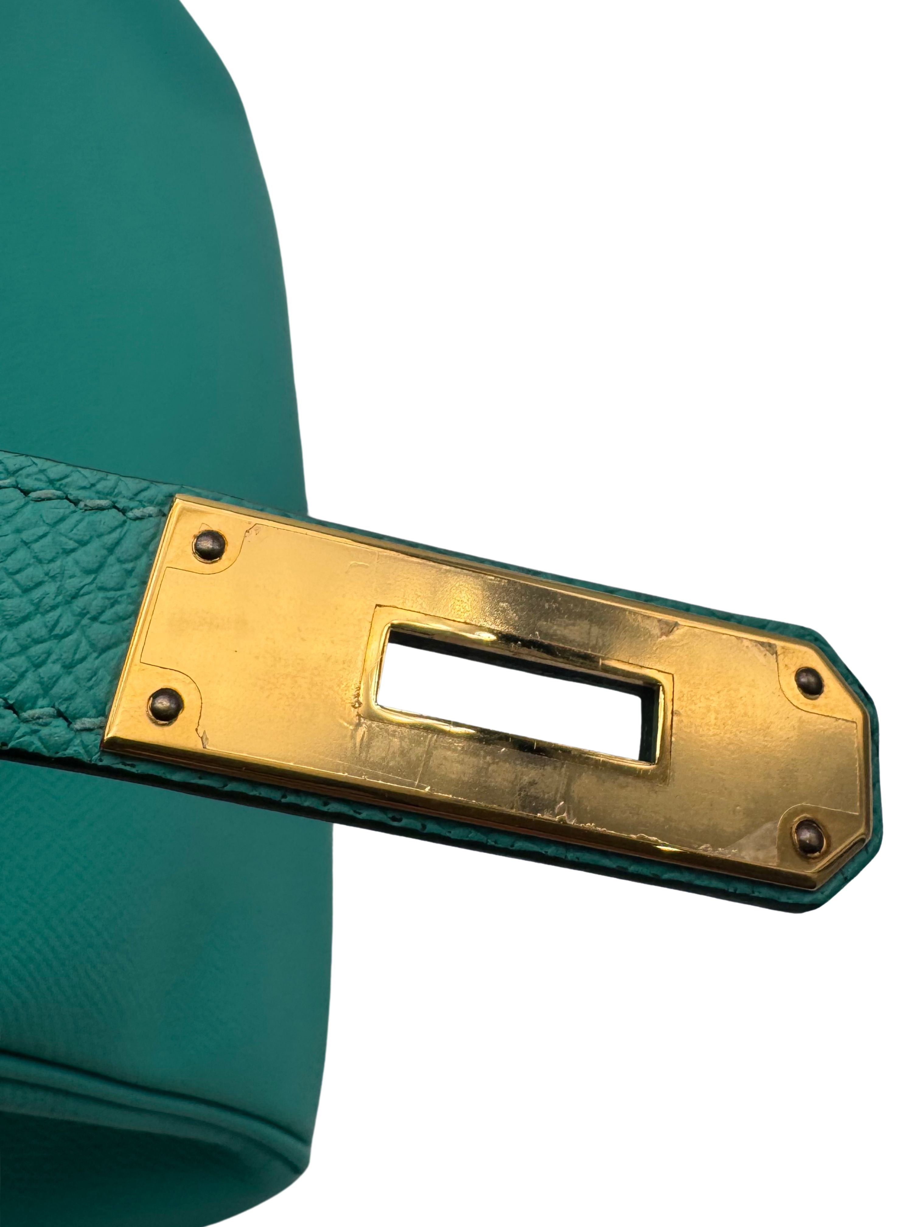 Hermès Birkin 30 Epsom Vert Verone Gold Hardware