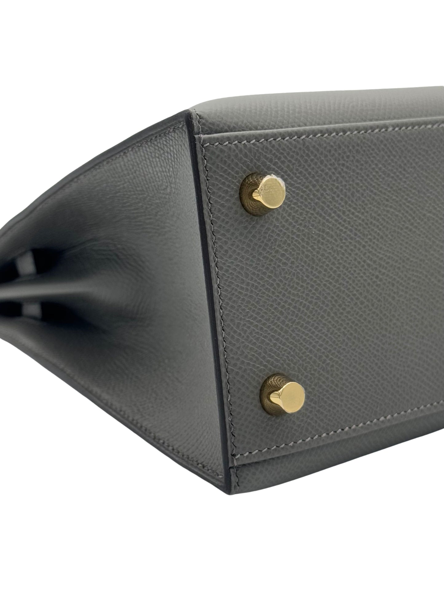 Hermès Kelly 25 Epsom Gris Meyer Gold Hardware