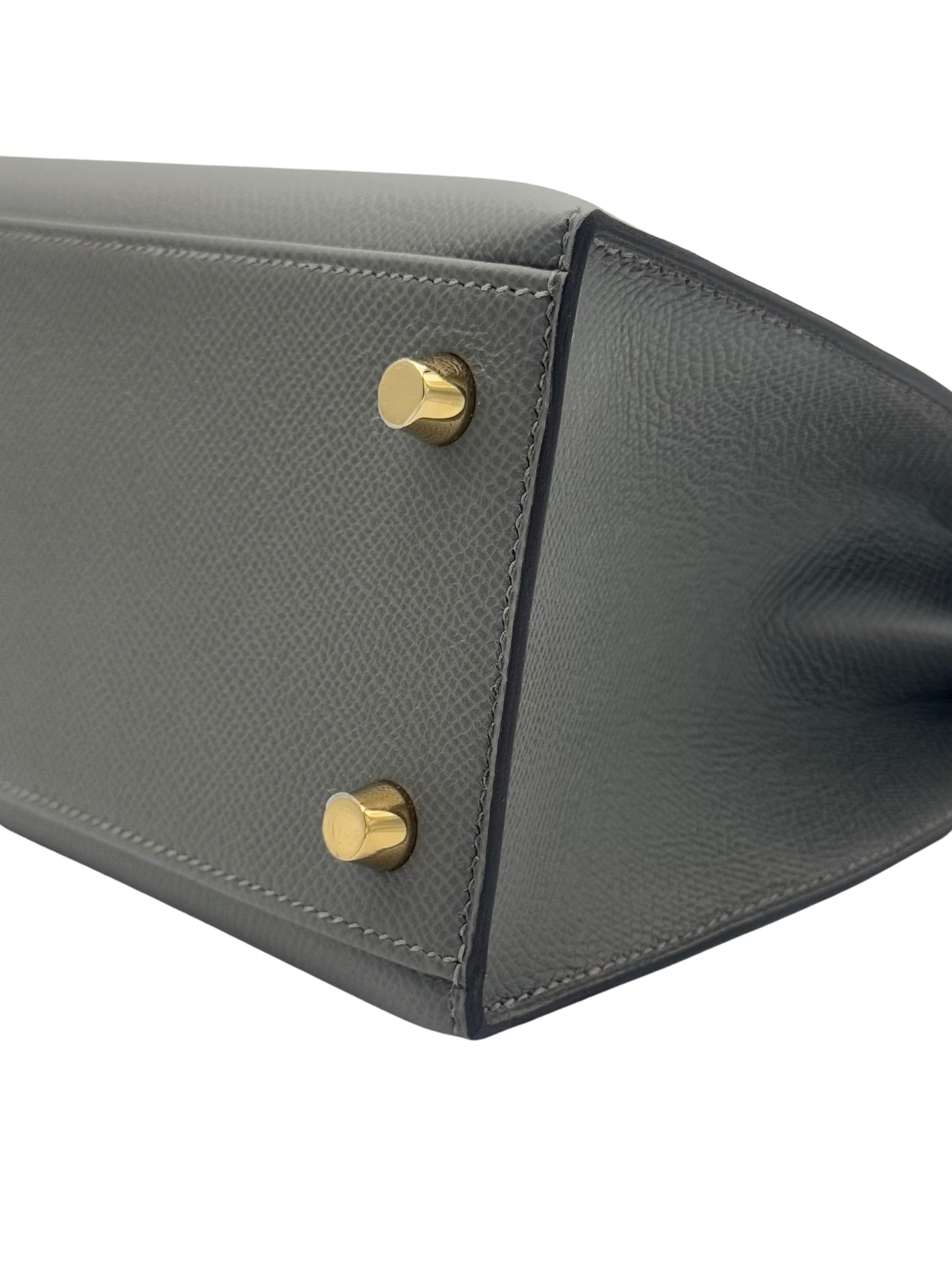 Hermès Kelly 25 Epsom Gris Meyer Gold Hardware
