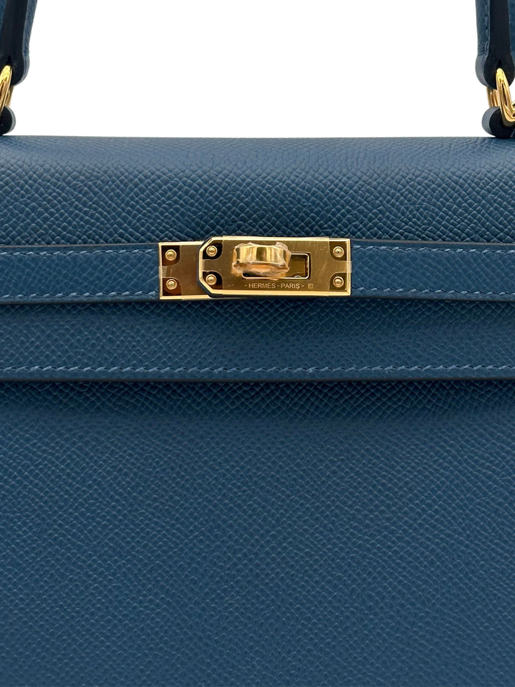 Hermès Kelly 25 Epsom Deep Blue Gold Hardware