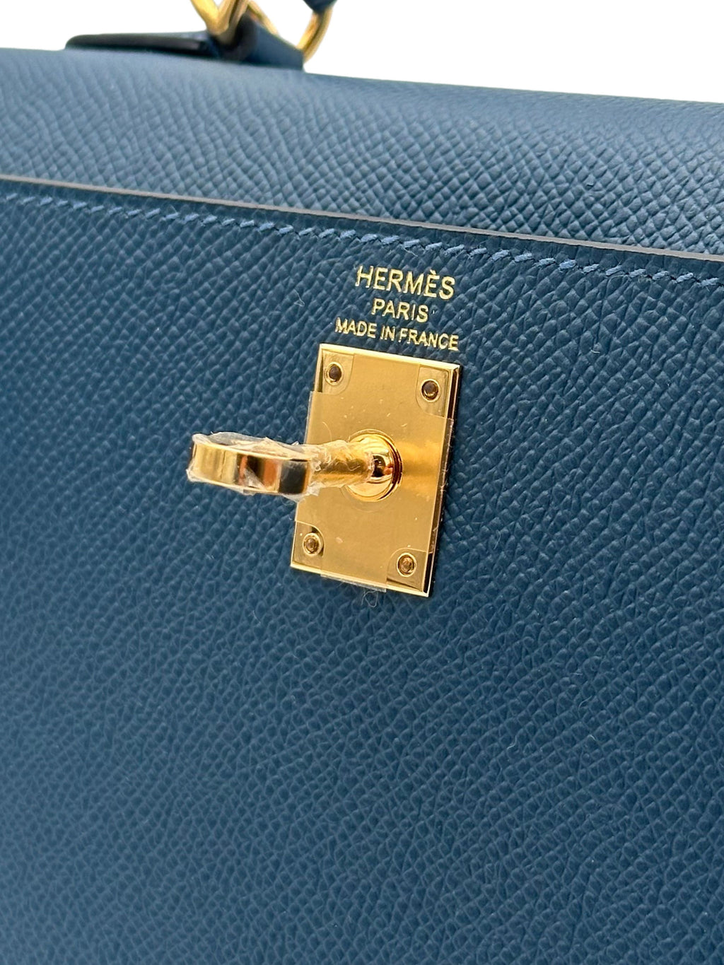 Hermès Kelly 25 Epsom Deep Blue Gold Hardware