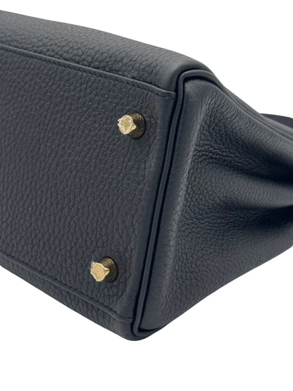 Hermès Kelly 28 Togo Black Gold Hardware