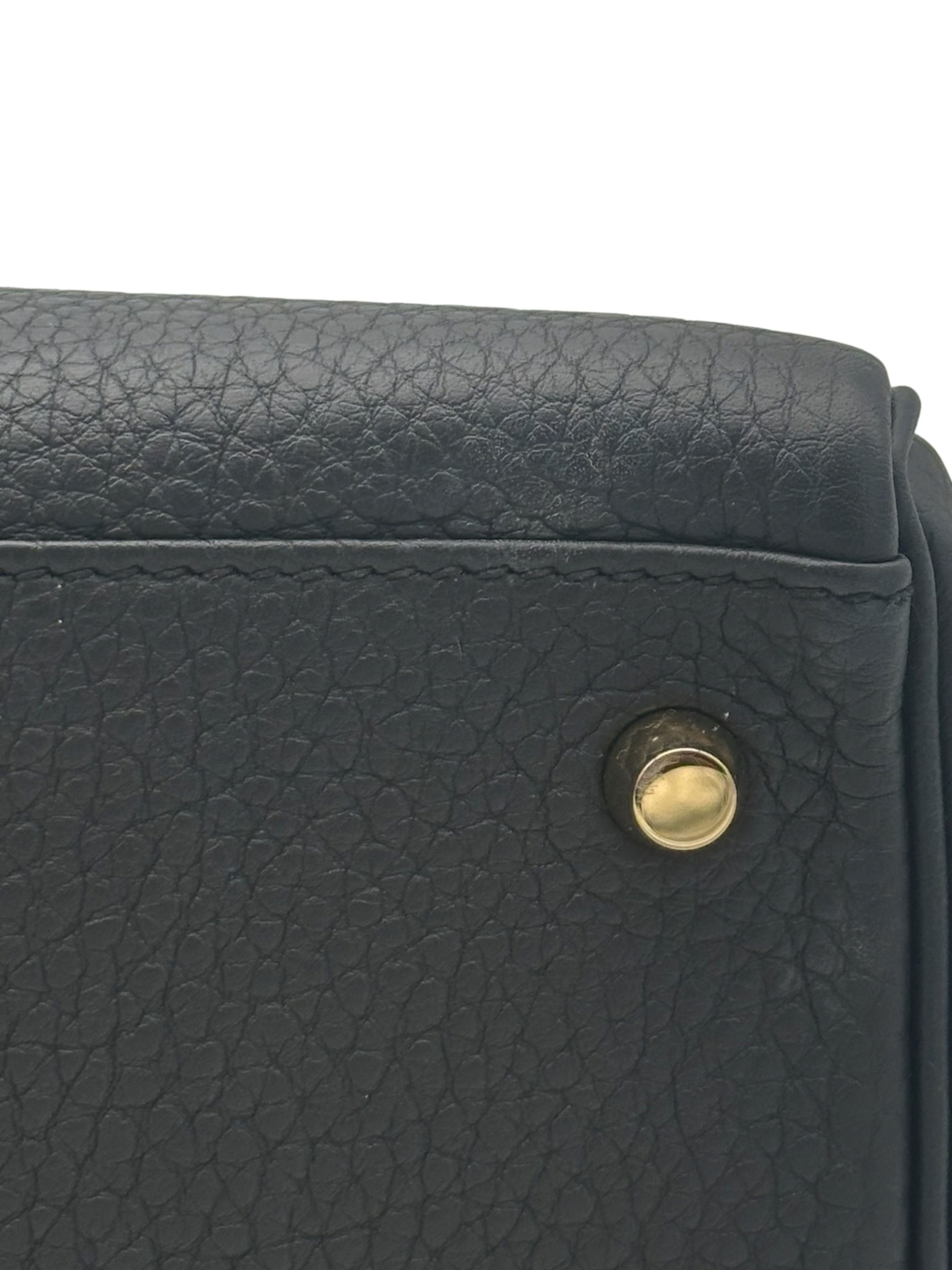 Hermès Kelly 28 Togo Black Gold Hardware