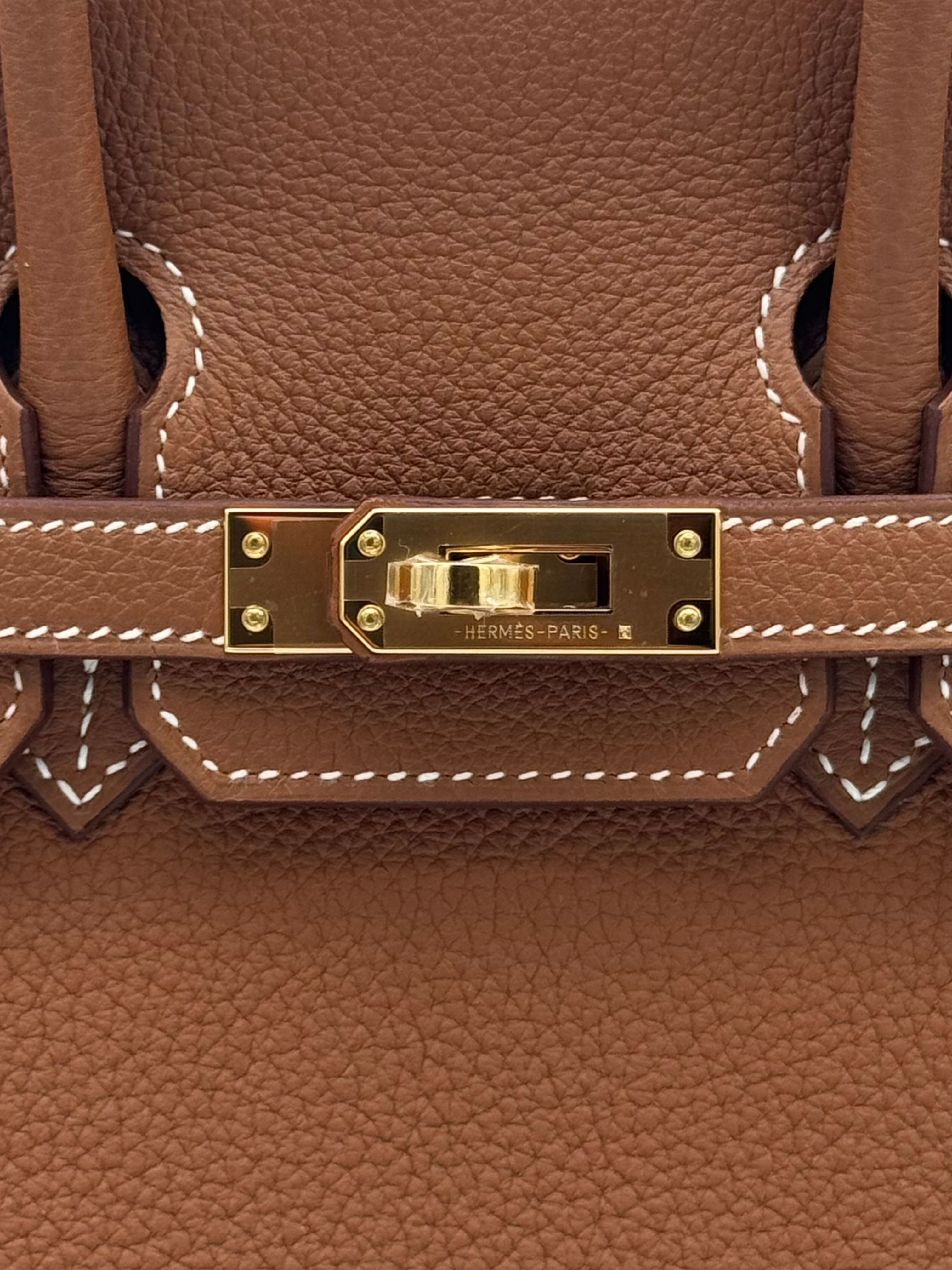 Hermès Birkin 25 Togo Gold Gold Hardware