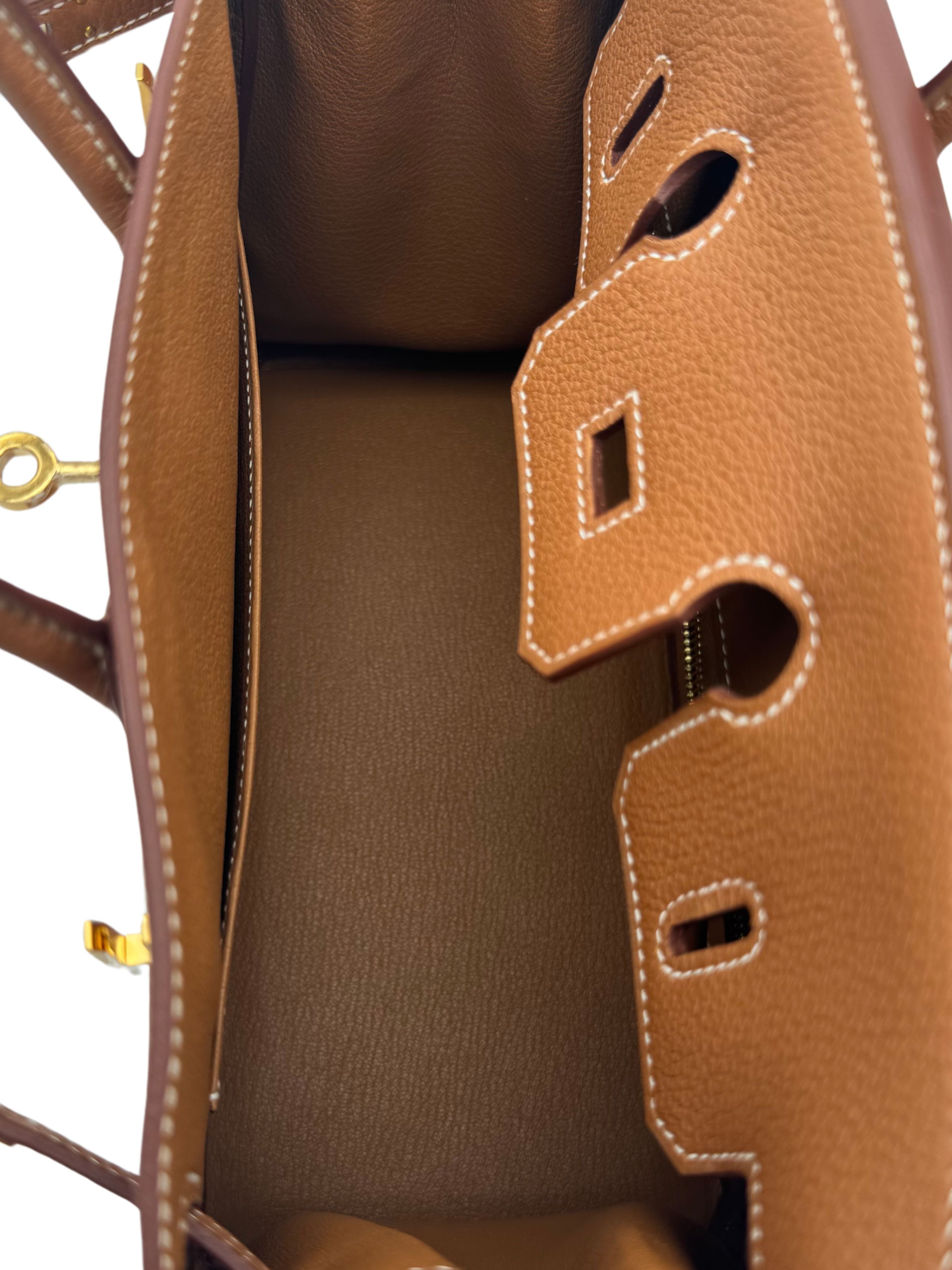 Hermès Birkin 25 Togo Gold Gold Hardware