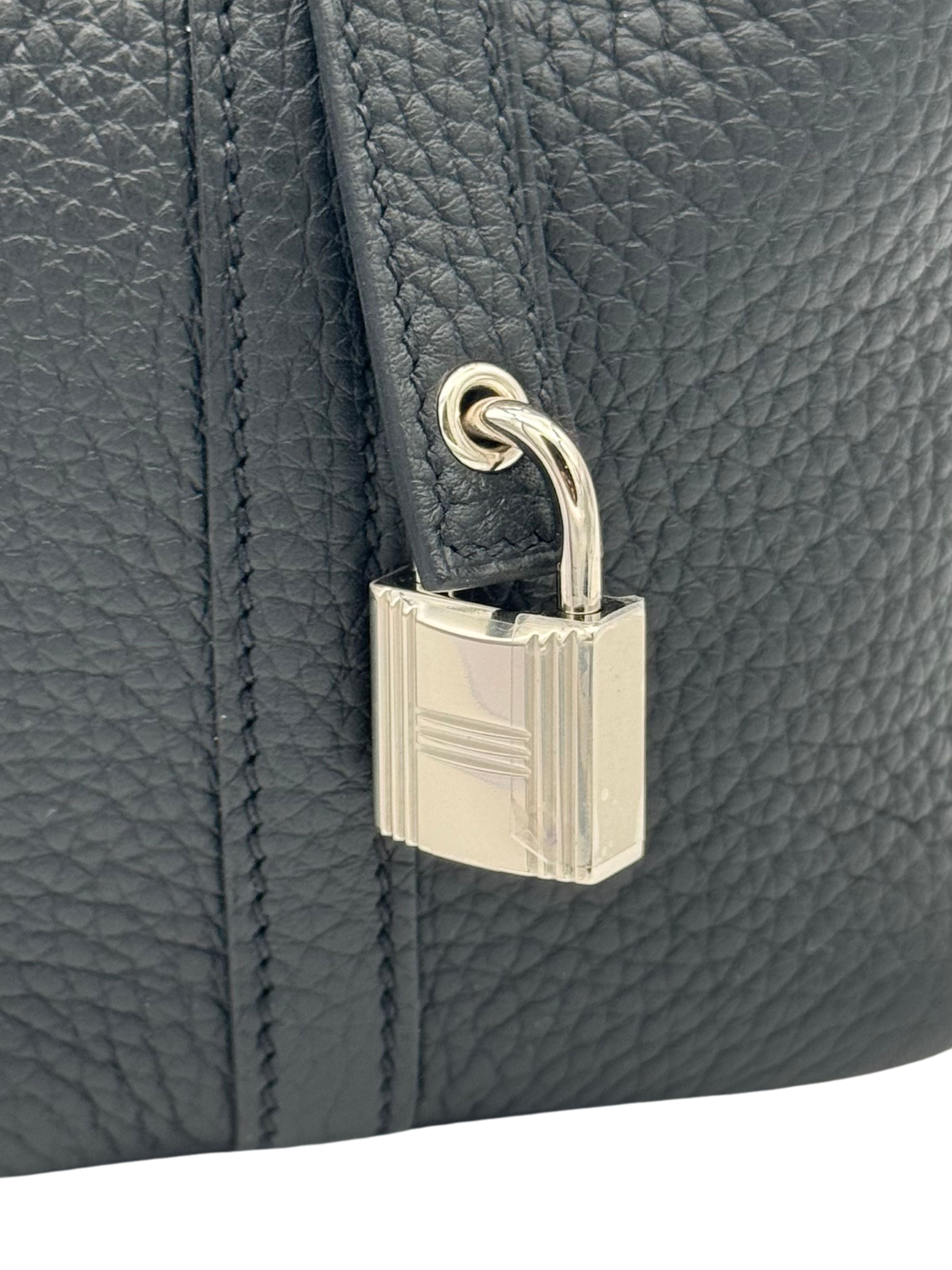 Hermès Picotin 18 Clemence Black Gold Hardware