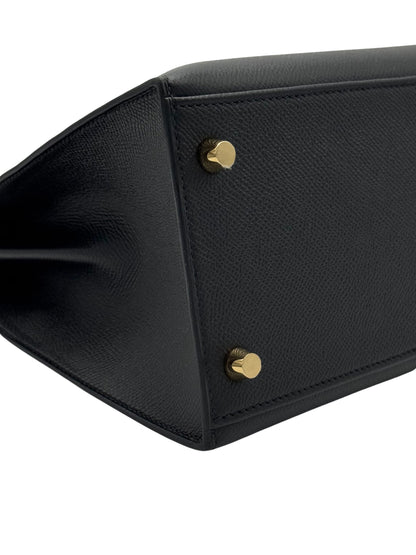 Hermès Kelly 28 Epsom Black Gold Hardware