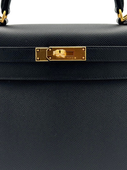 Hermès Kelly 28 Epsom Black Gold Hardware