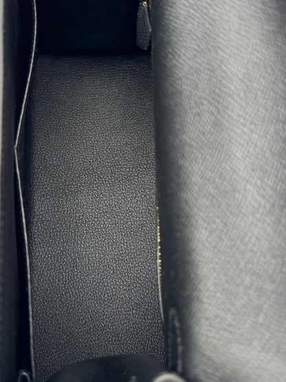 Hermès Kelly 28 Epsom Black Gold Hardware