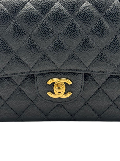 Chanel Classic Medium Black Caviar Leather