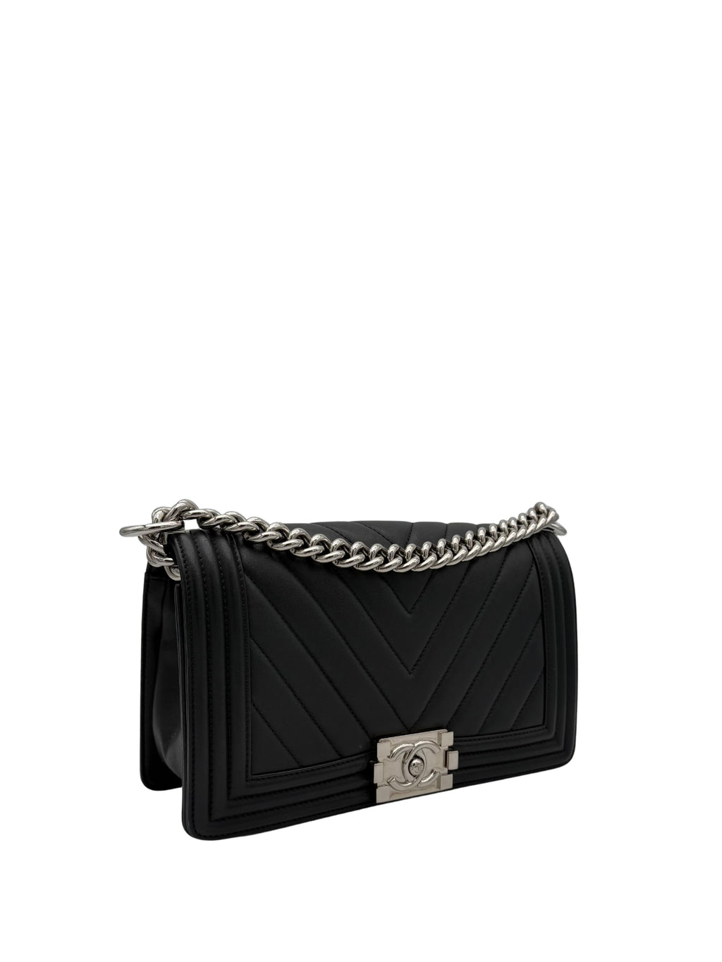 Chanel Boy Medium Black Calfskin
