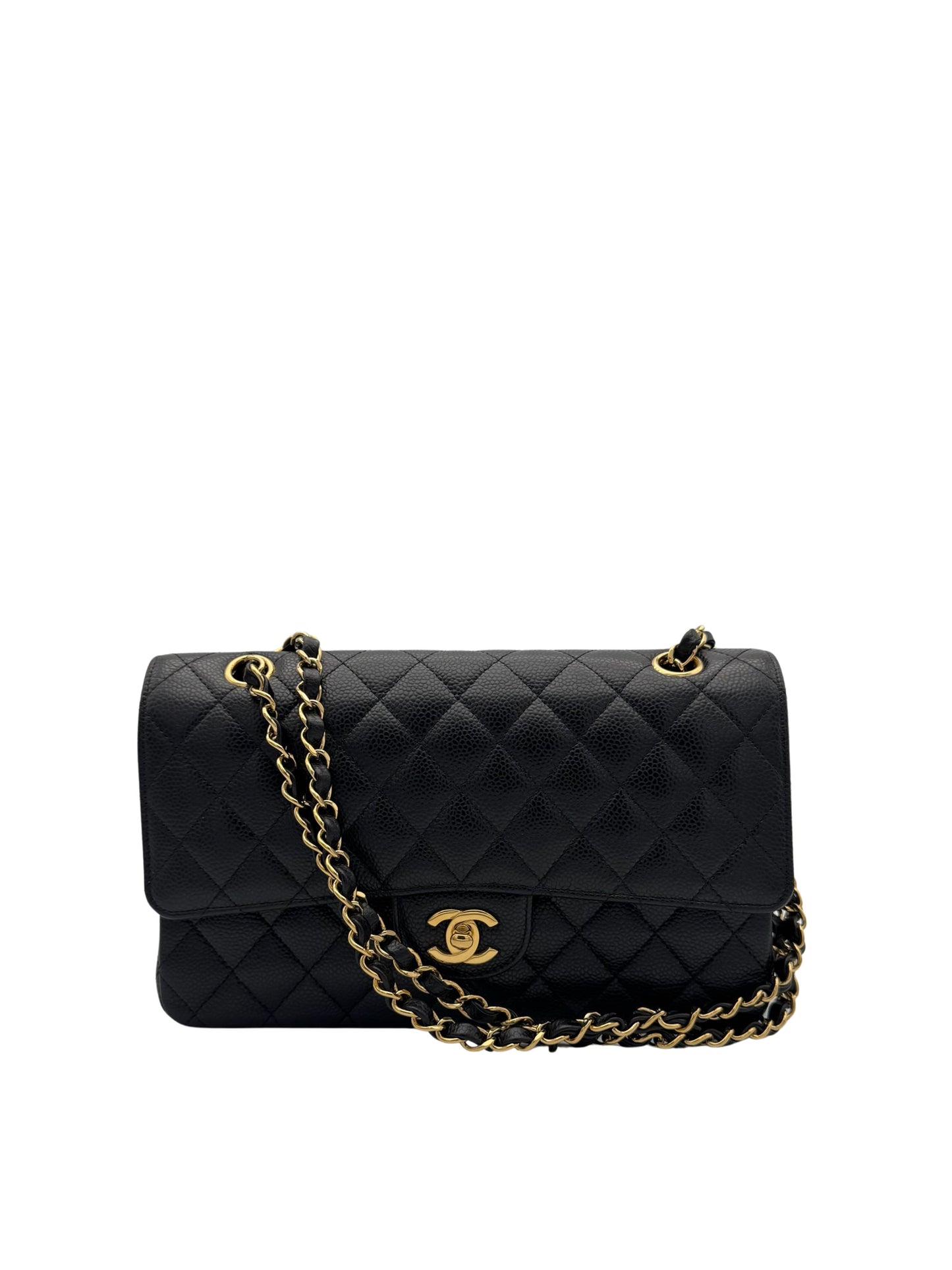 Chanel Classic Medium Black Caviar Leather