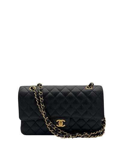 Chanel Classic Medium Black Caviar Leather