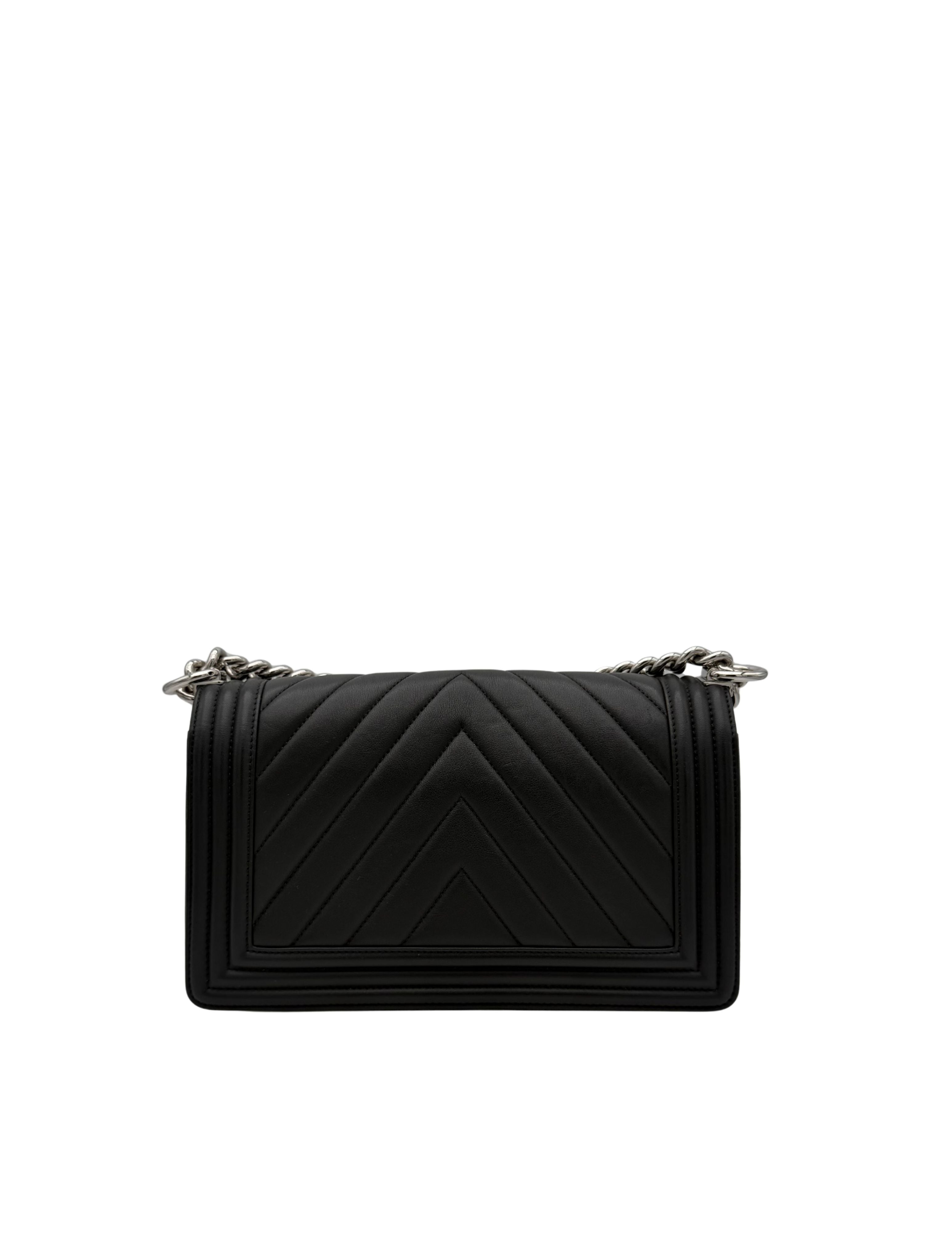 Chanel Boy Medium Black Calfskin