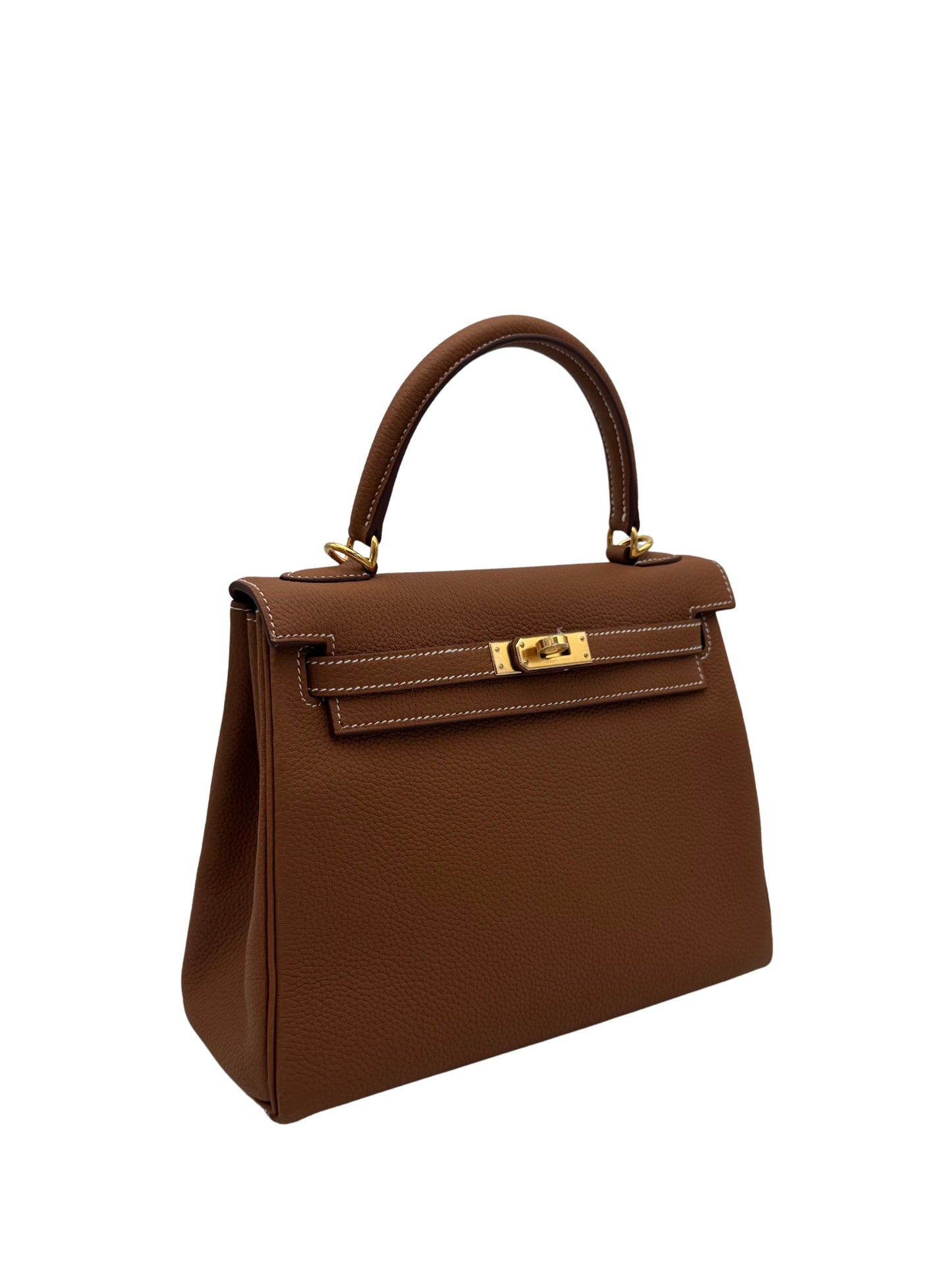 Hermès Kelly 25 Togo Gold Gold Hardware