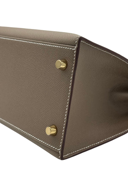Hermès Kelly 28 Epsom Etoupe Gold Hardware