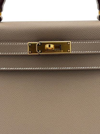 Hermès Kelly 28 Epsom Etoupe Gold Hardware